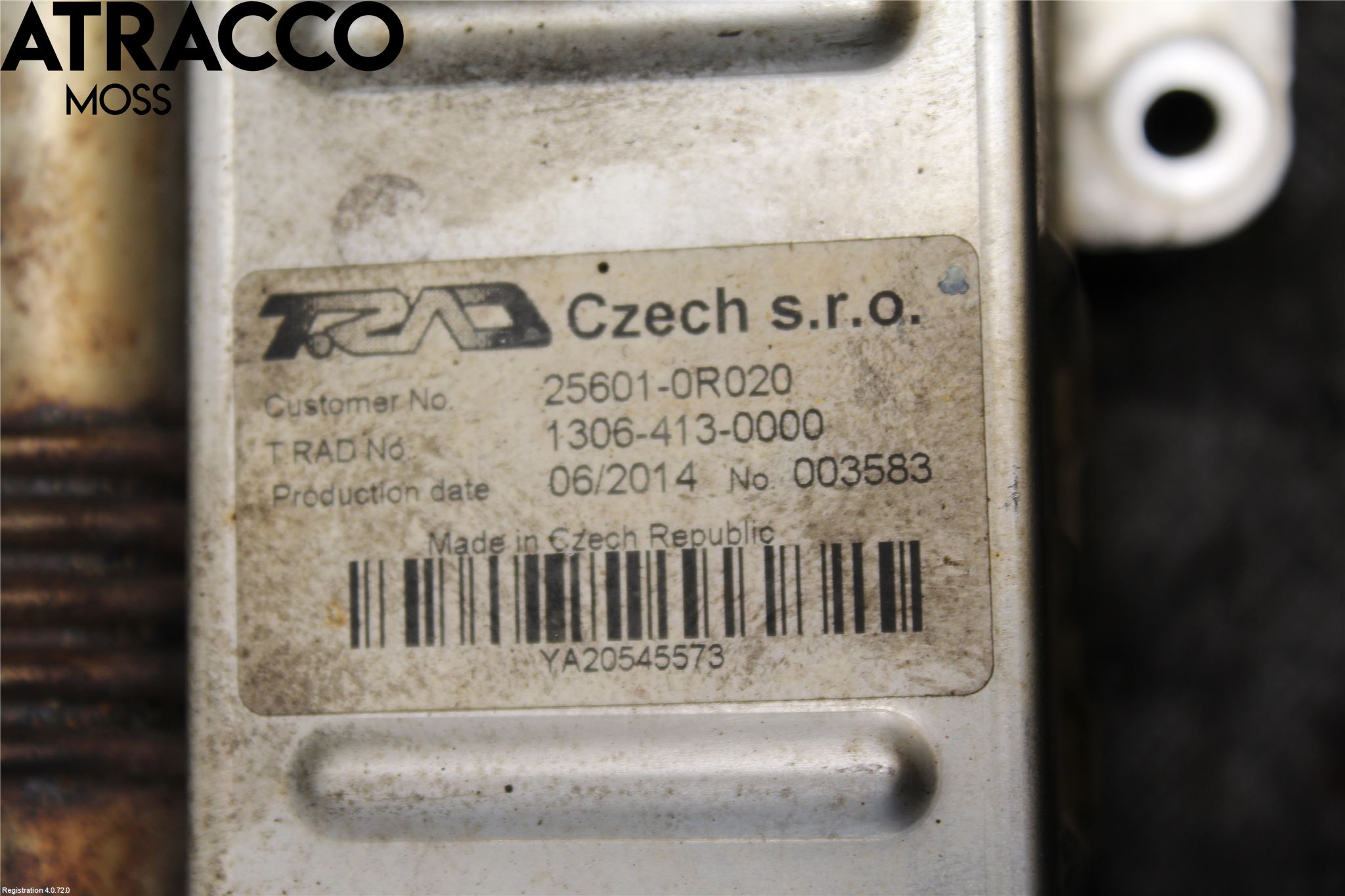 Toyota COROLLA VERSO 08-09 Avgaskylare