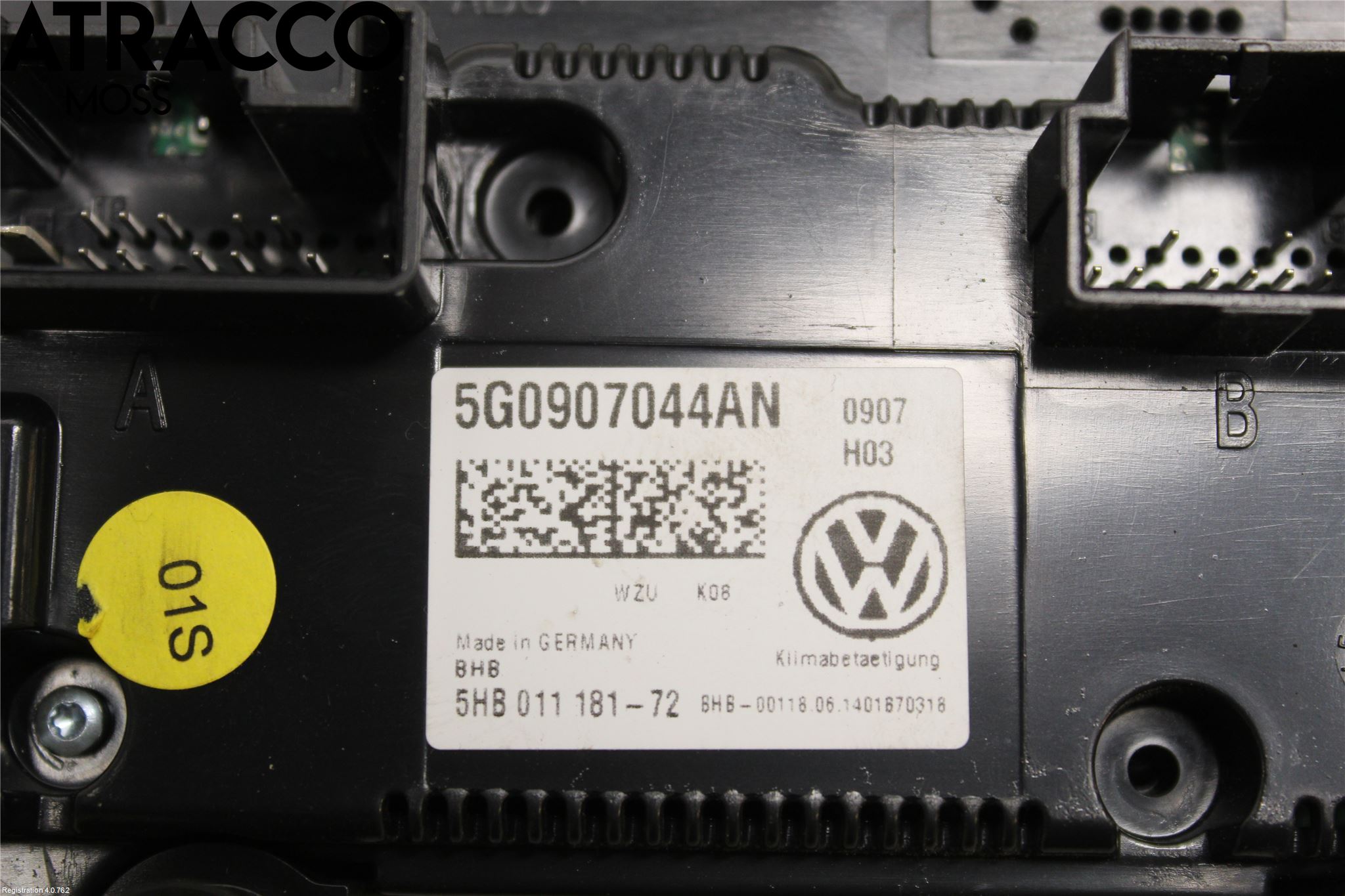 Volkswagen VW GOLF / E-GOLF VII 13-20 Ac Styrenhet Ac Manöveren