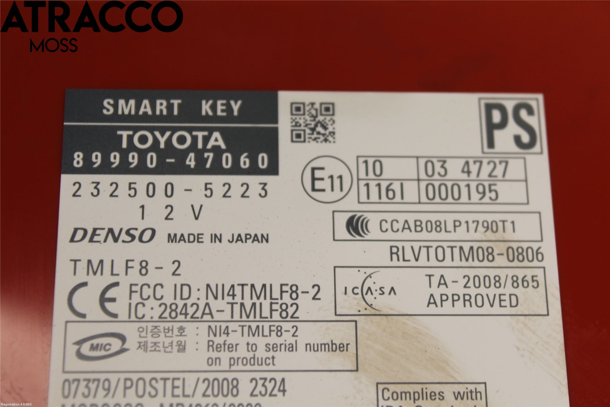 Toyota PRIUS ZVW30 09-20 Styrenhet Nyckellöst System