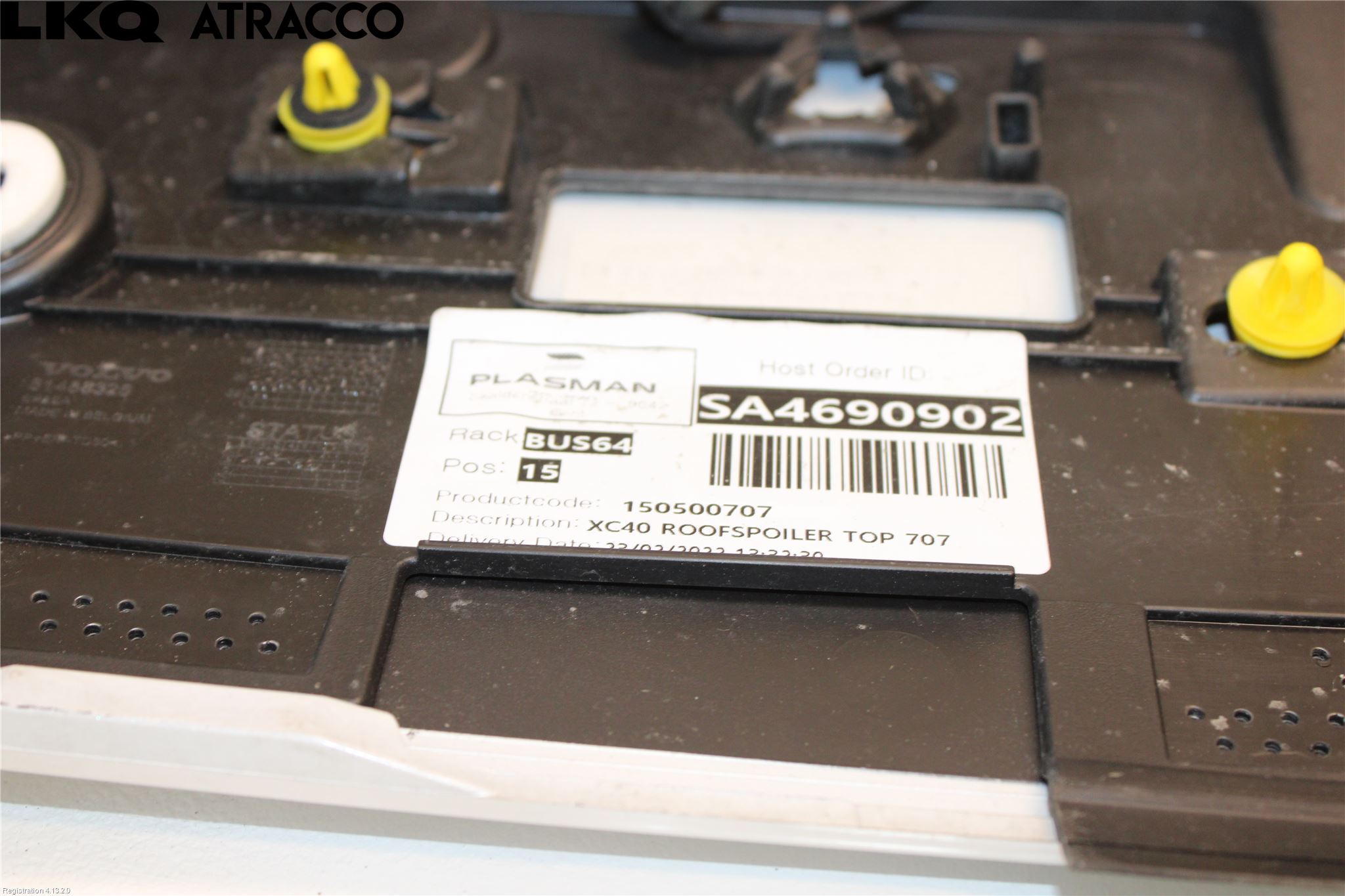 Volvo XC40/RECHARGE 18- Spoiler Baklucka