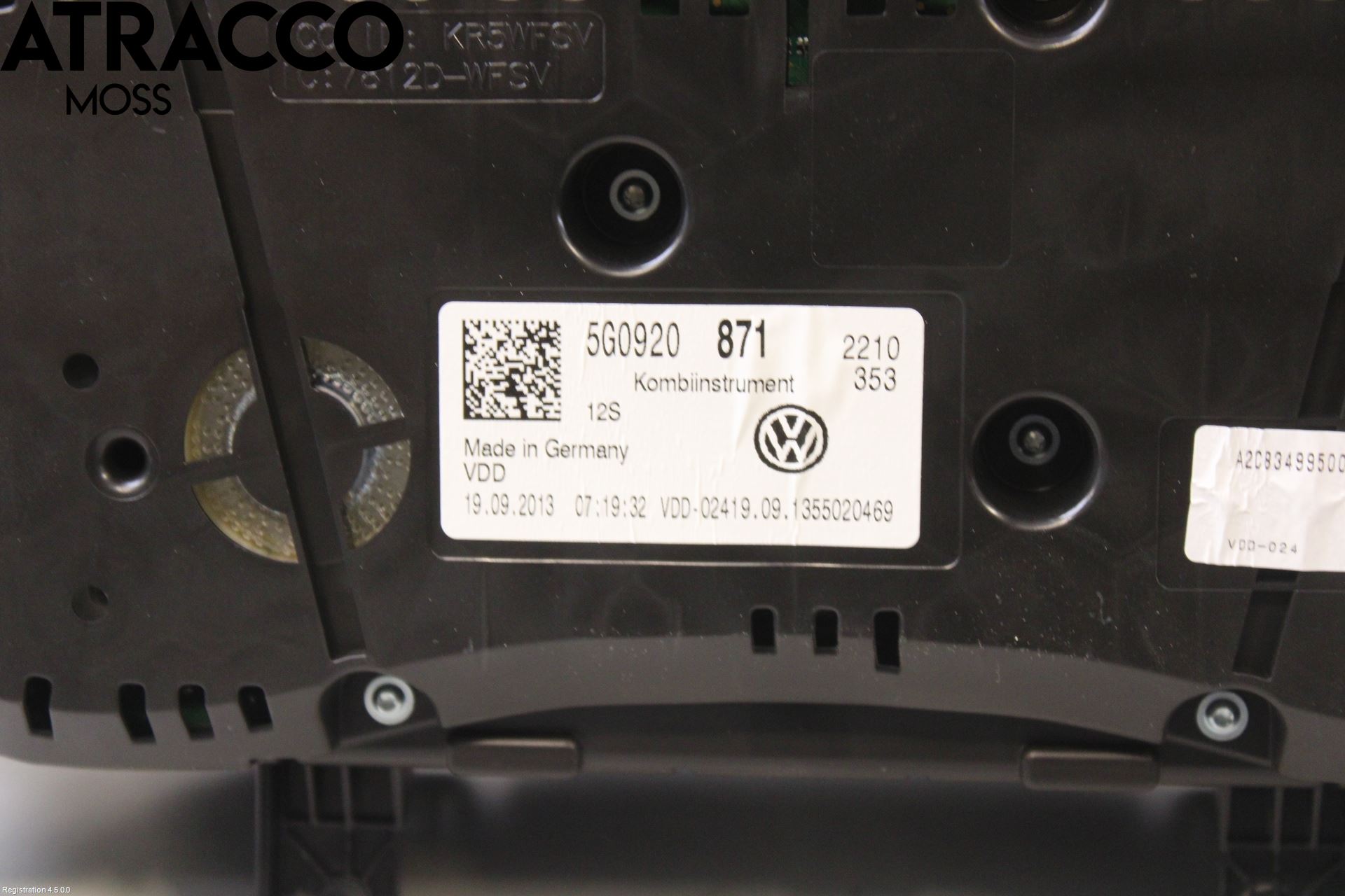 Volkswagen VW GOLF / E-GOLF VII 13-20 Instrument Komb
