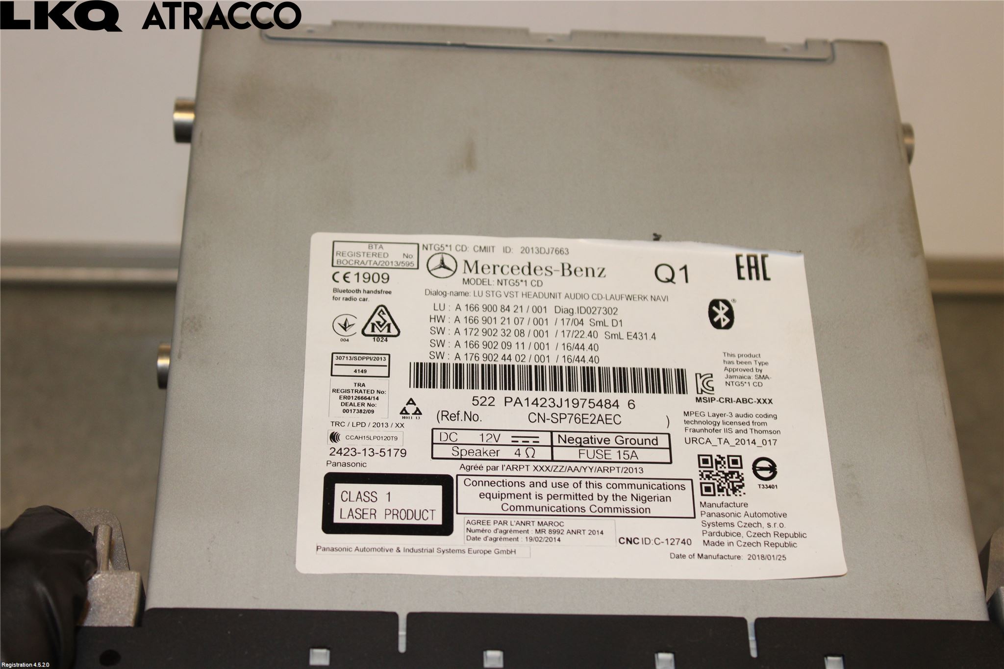 Mercedes-Benz MB ML/GLE-KLASS (W166) 12-18 Cd Radio - Multimediapanel