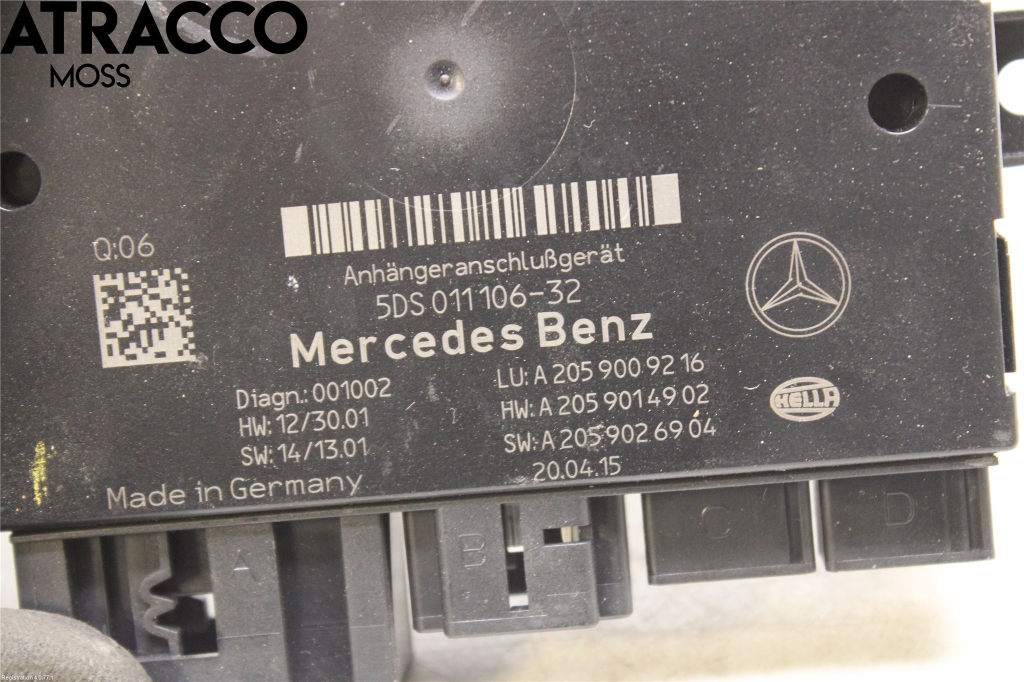 Mercedes-Benz MB C-KLASS (W205) 14-21 Styrenhet Övrigt