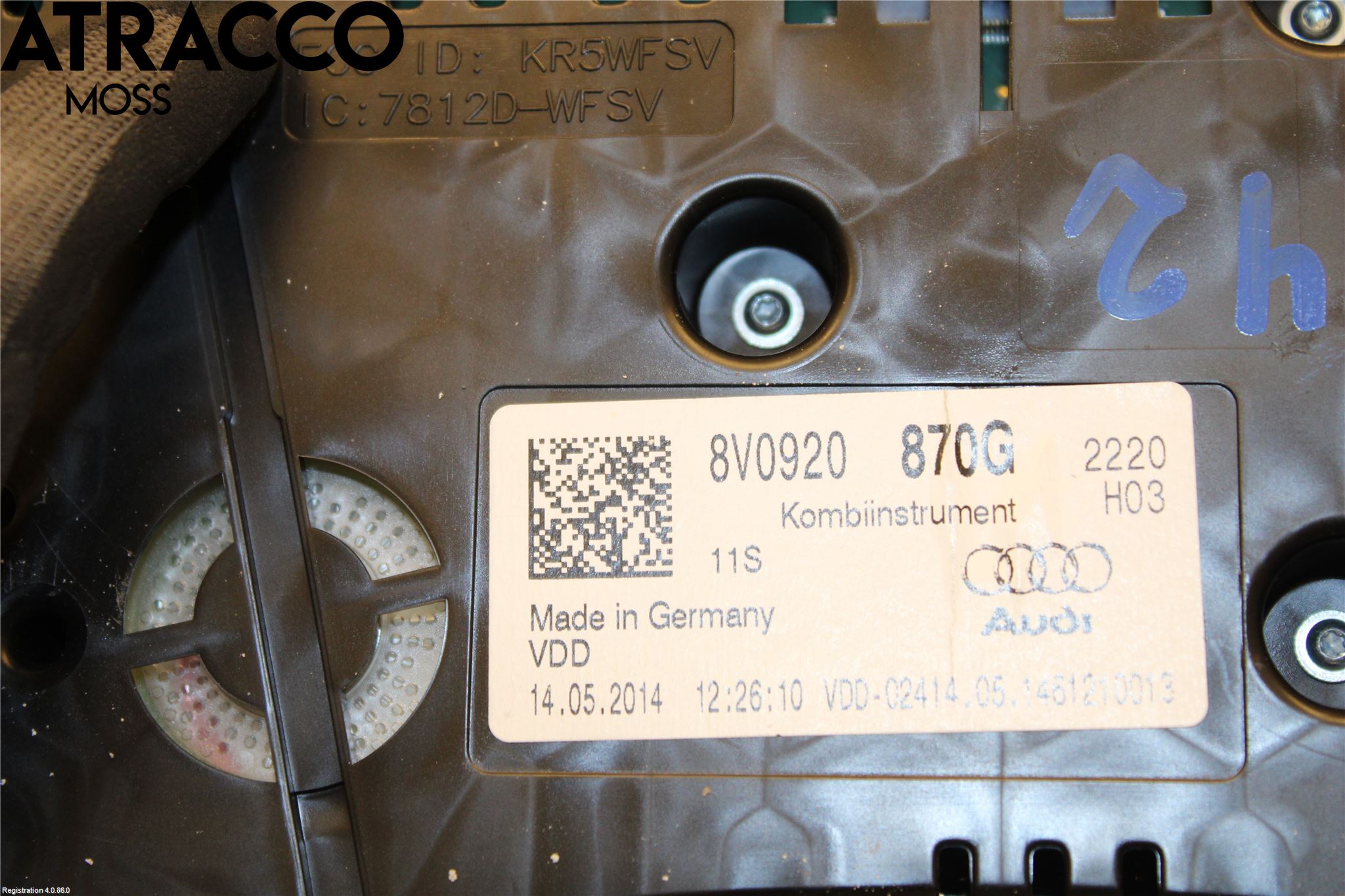 Audi A3/S3 8V 13-20 Instrument Komb