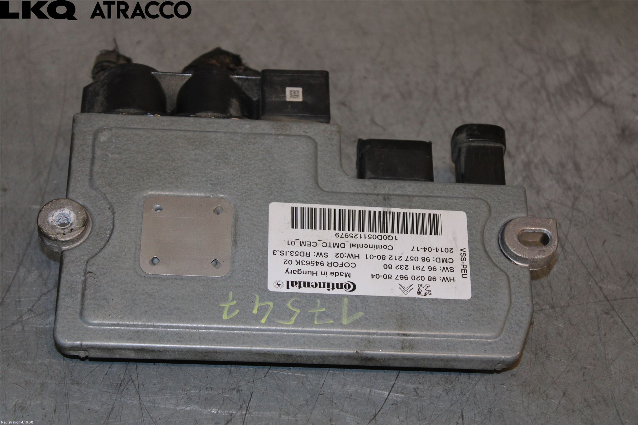 Citroen C4 GRAND PICASSO 14-18 Styrenhet Tändning