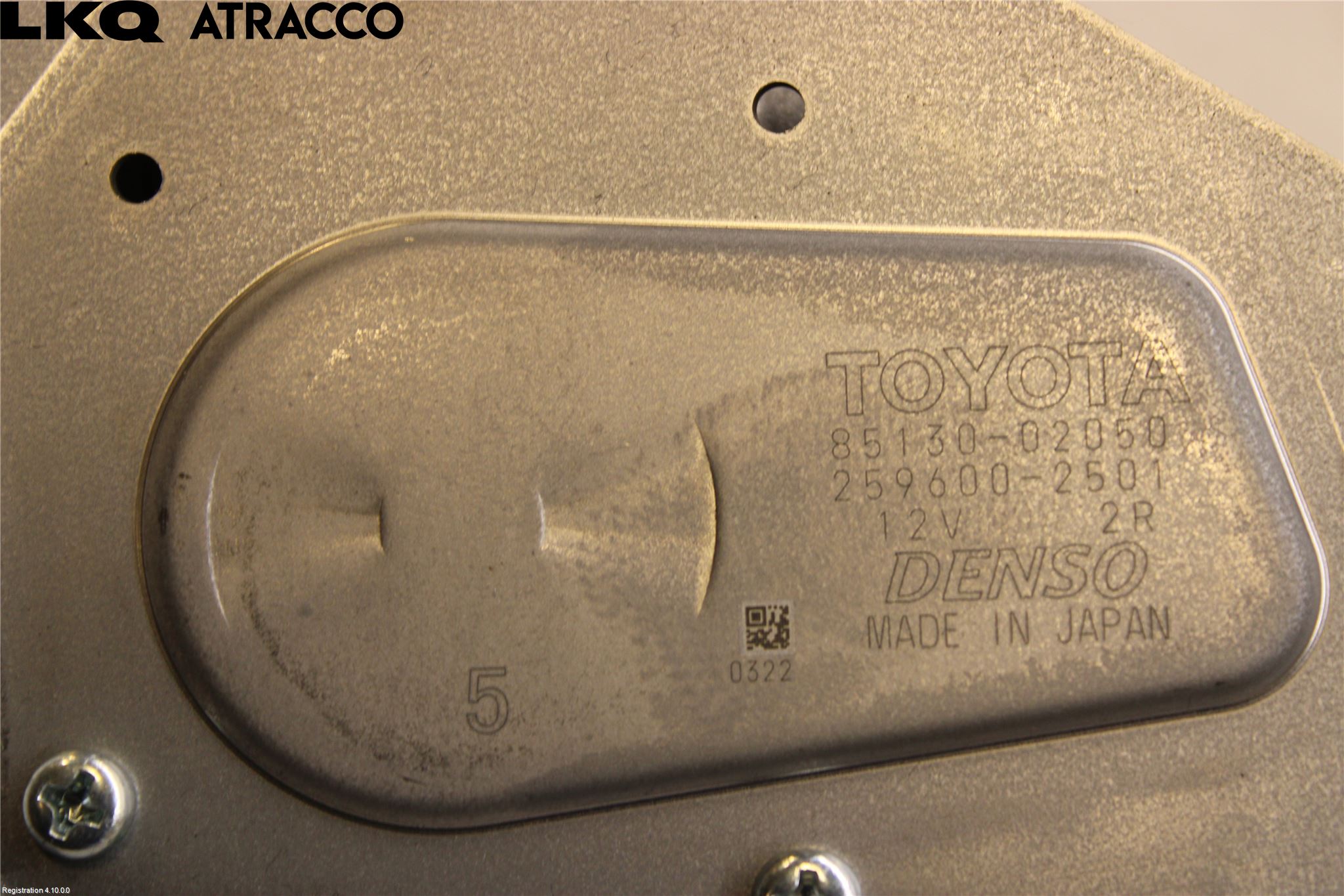 Toyota AURIS 13-19 Torkarmotor Baklucka