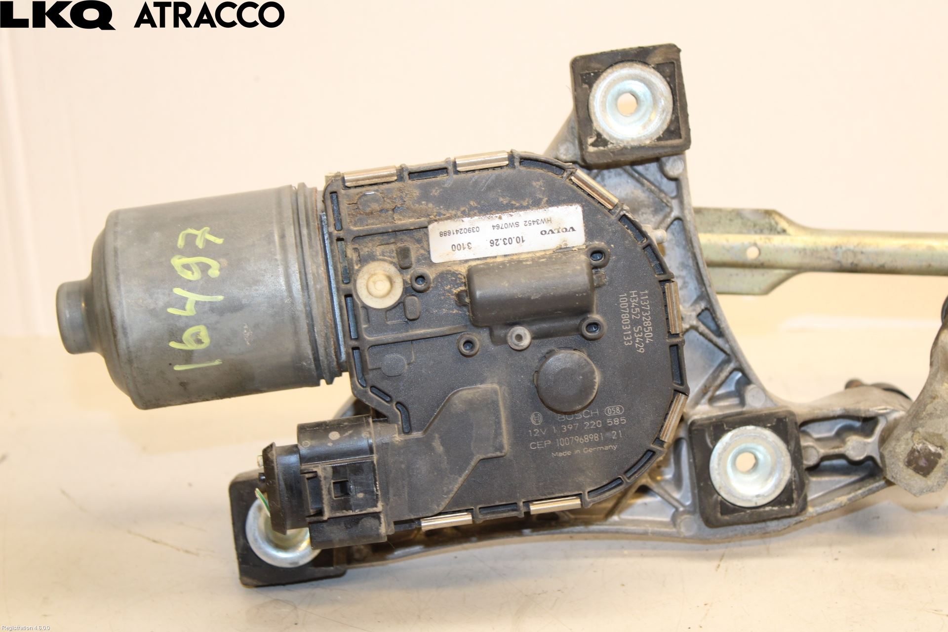 Volvo V50 08-12 Torkarmotor Vindruta
