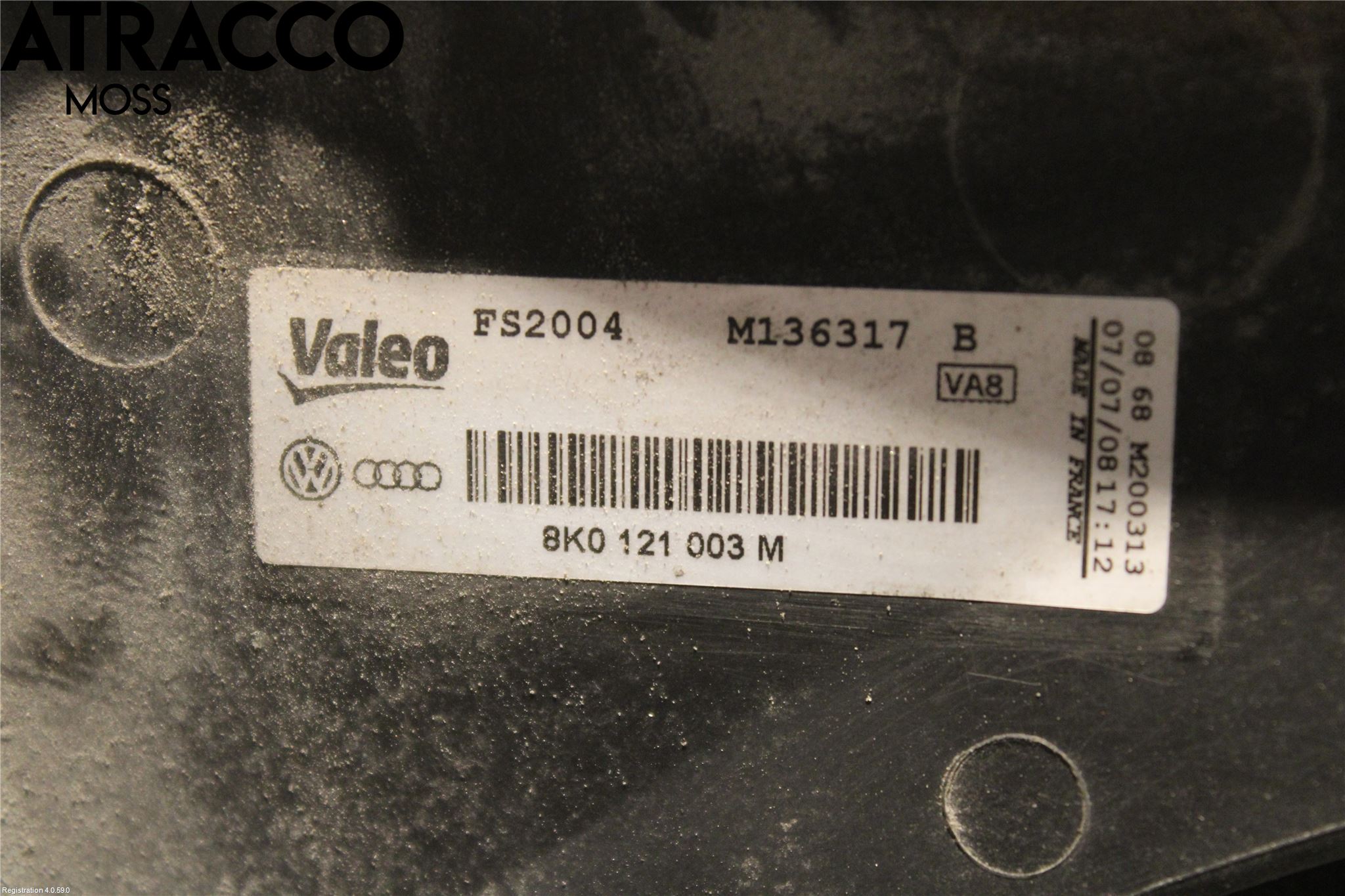 Audi A4/S4 08-11 Kylfläkt El