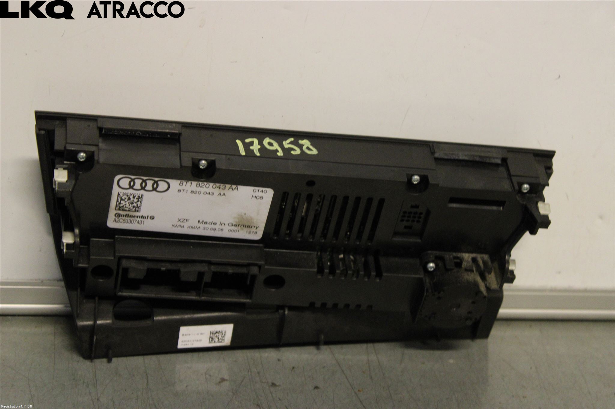 Audi A4/S4 08-11 Ac Styrenhet Ac Manöveren