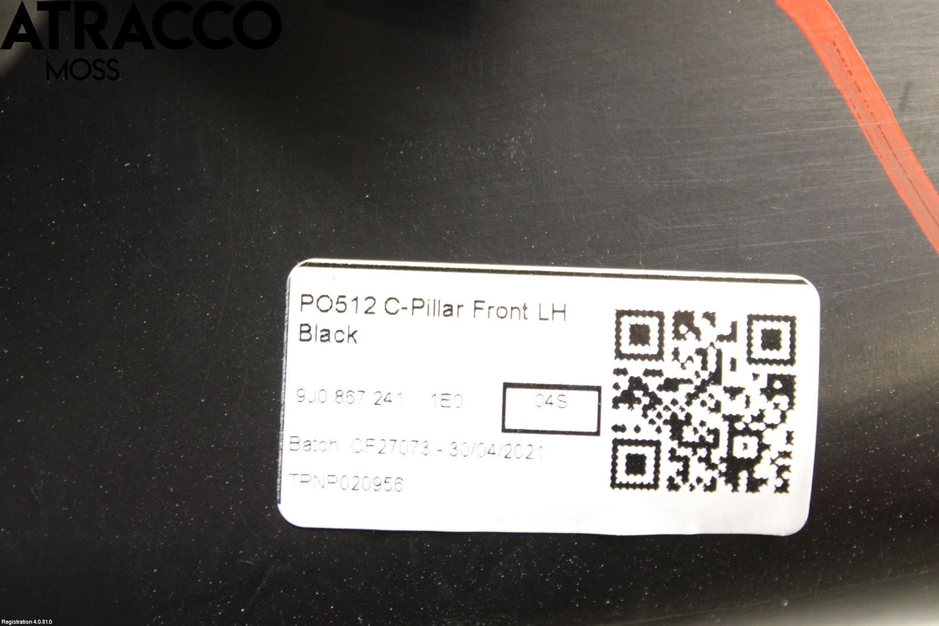 Porsche TAYCAN 20- Inr Plastd A-B-C Stolpe