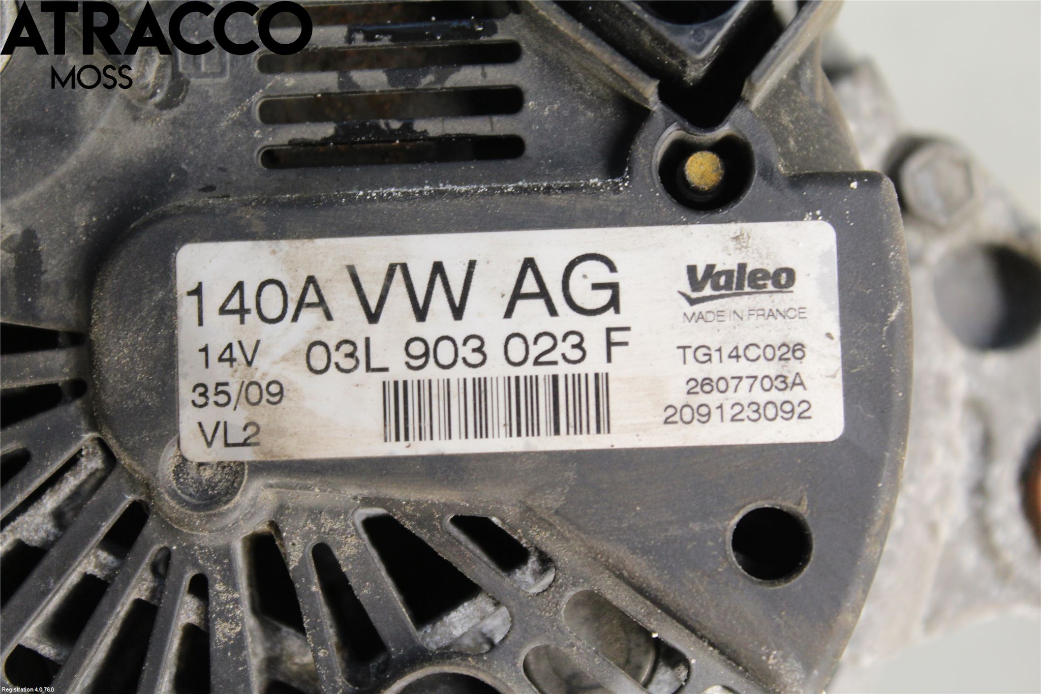 Volkswagen VW GOLF PLUS/CROSS GOLF 04-14 Generator