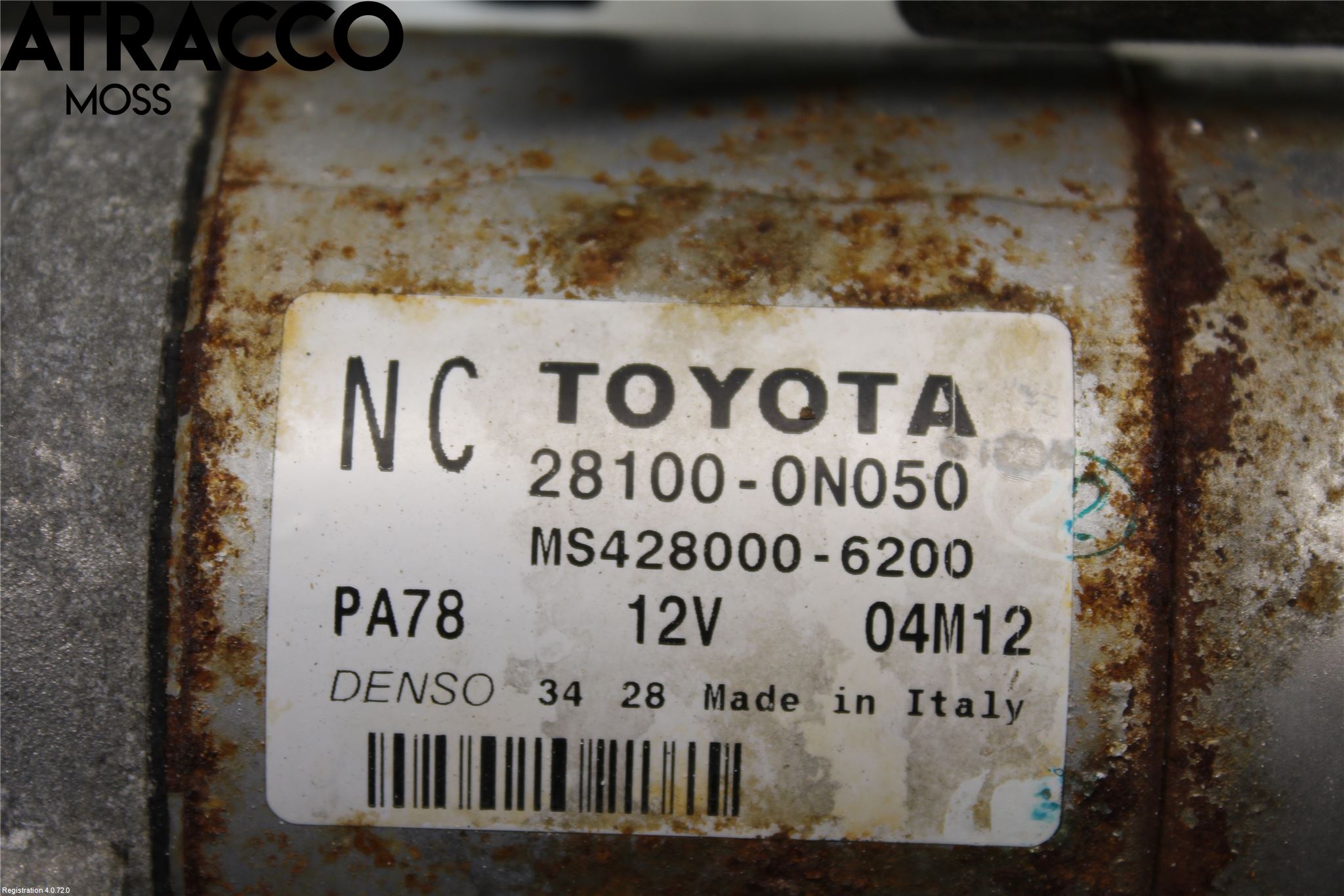 Toyota AURIS 10-12 Startmotor Diesel