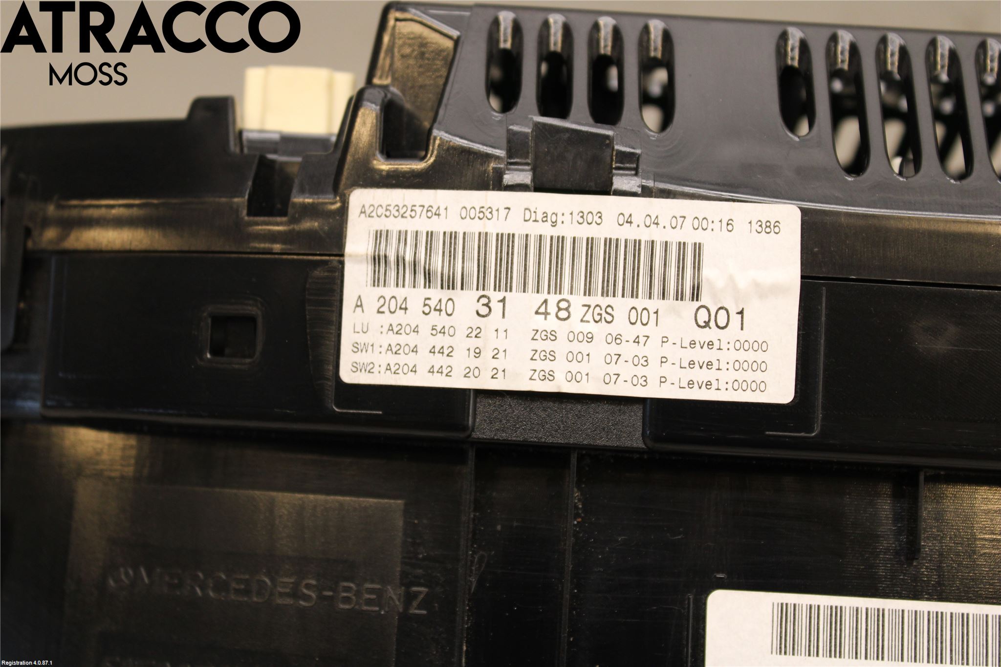 Mercedes-Benz MB C-KLASS (W204) 07-15 Instrument Komb