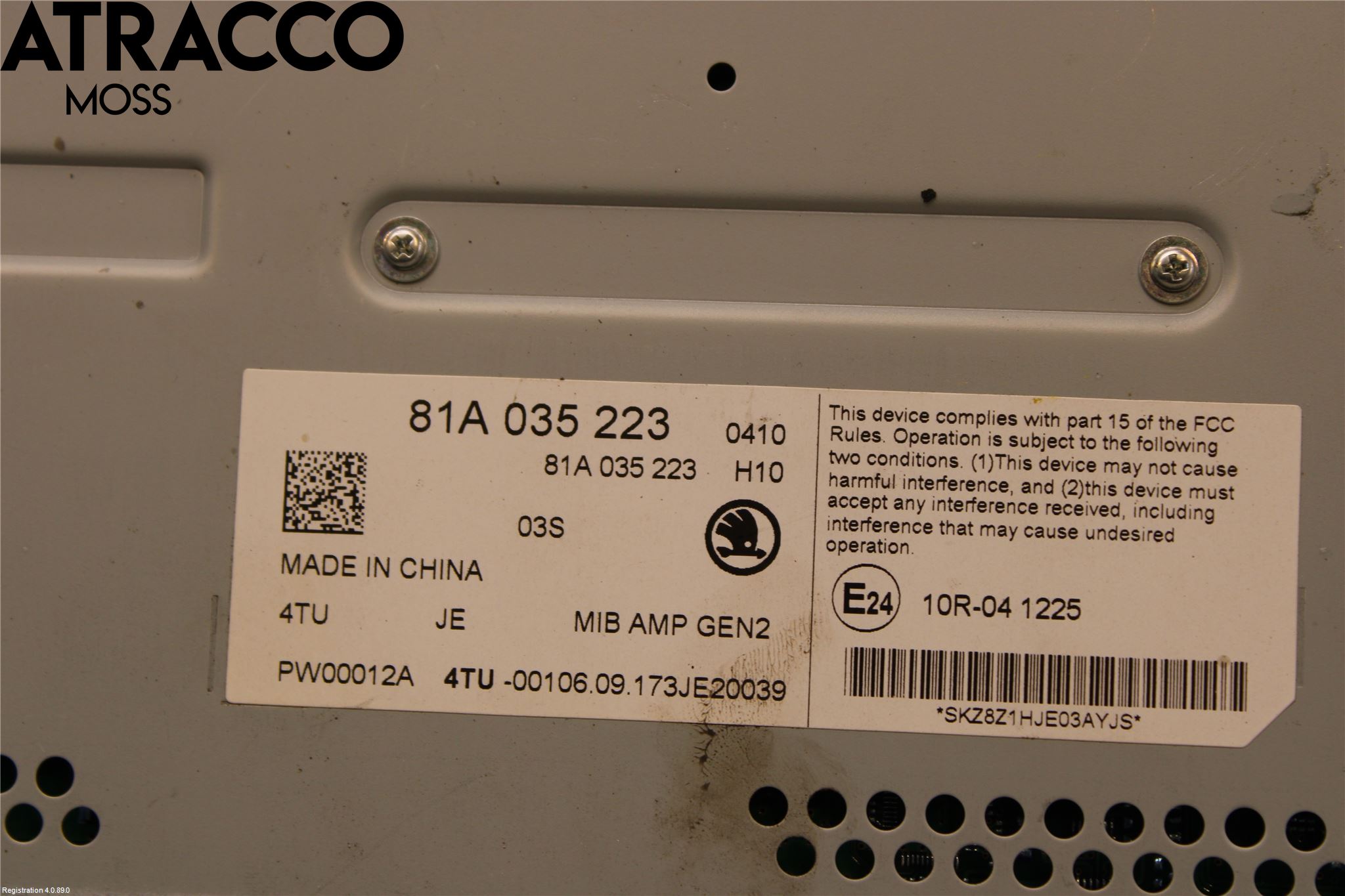 Skoda SUPERB 16-24 Radio-Stereo Förstärkare
