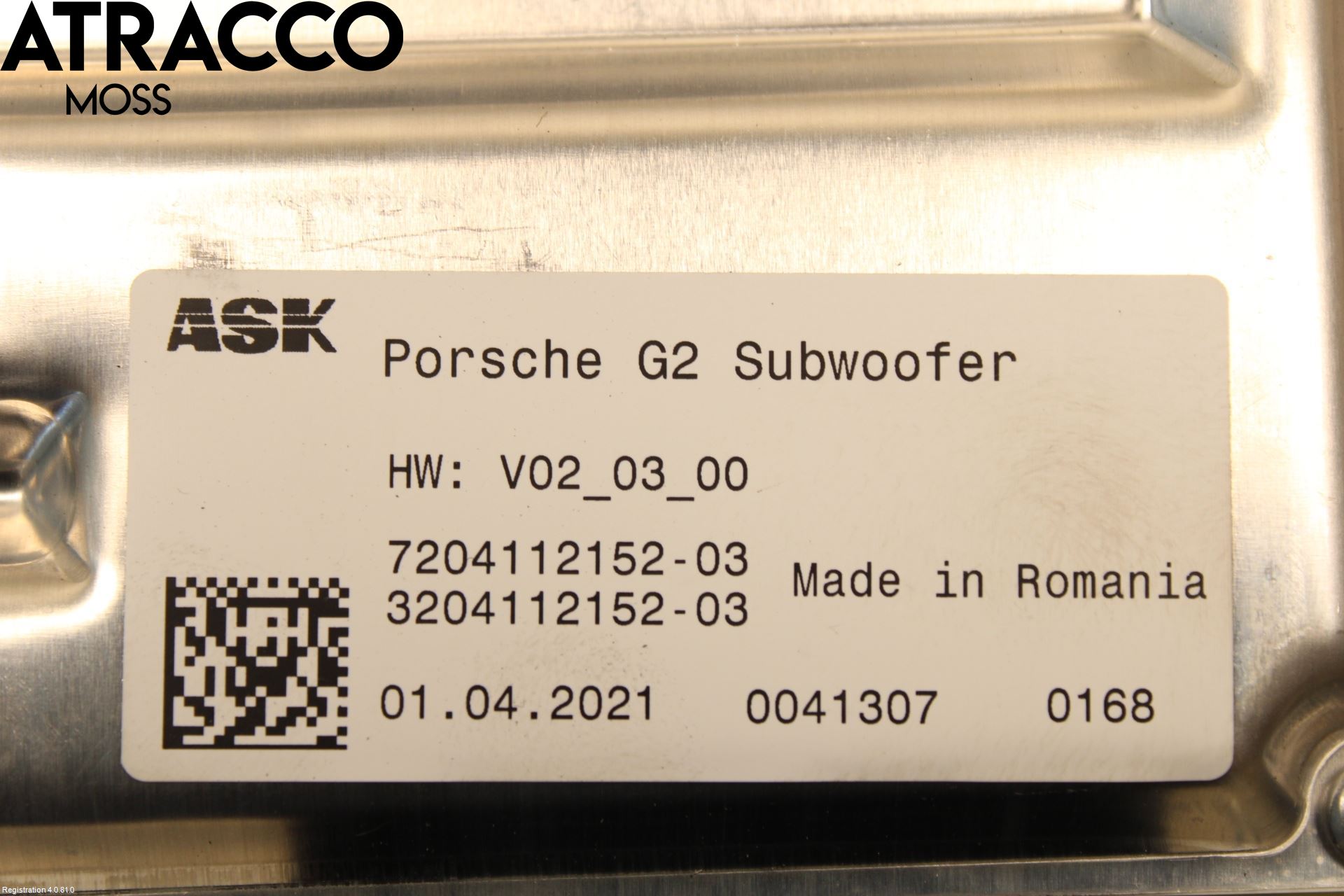 Porsche TAYCAN 20- Radio-Stereo Förstärkare