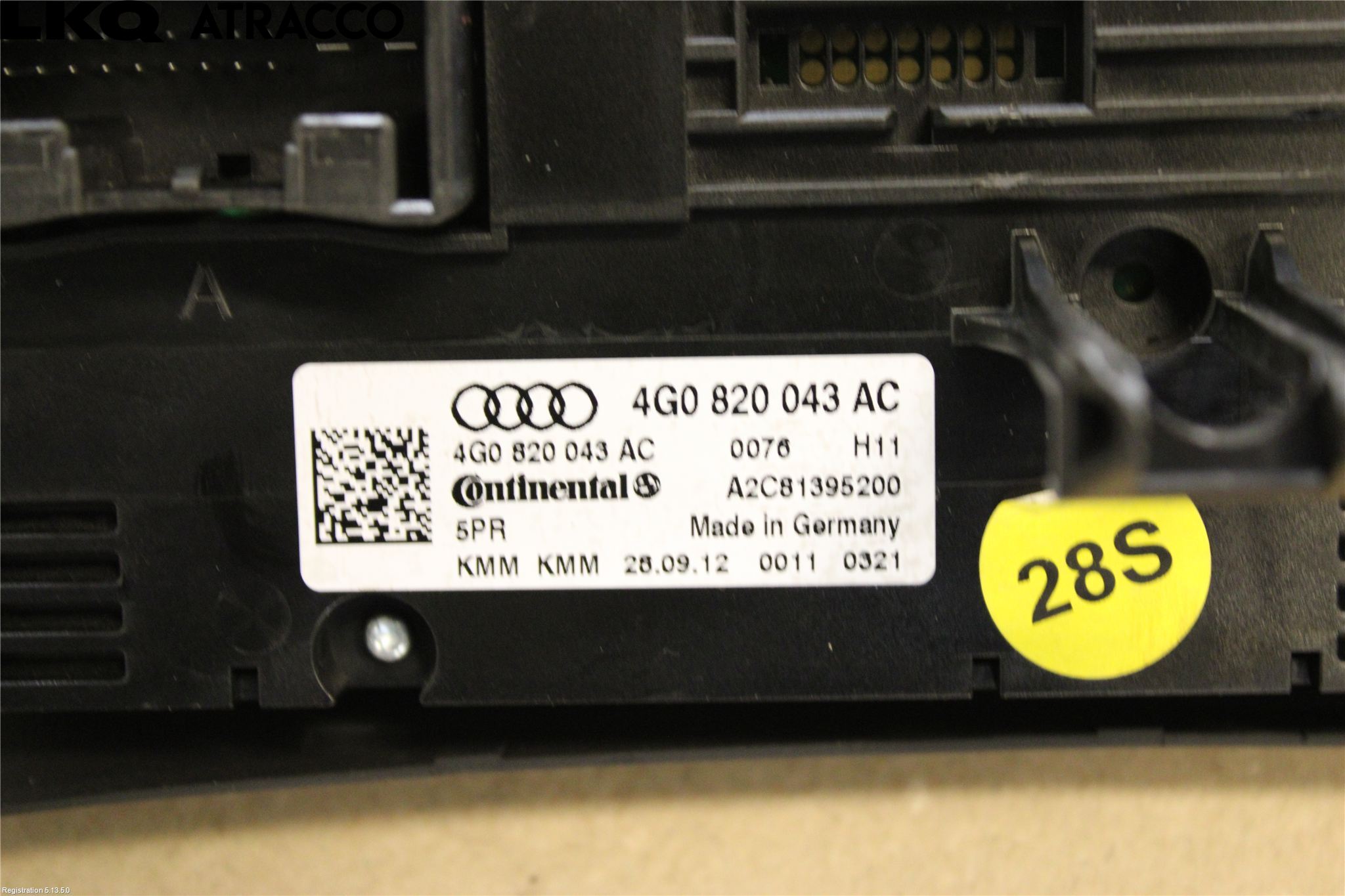 Audi A7/S7 4G 11-17 Ac Styrenhet Ac Manöveren