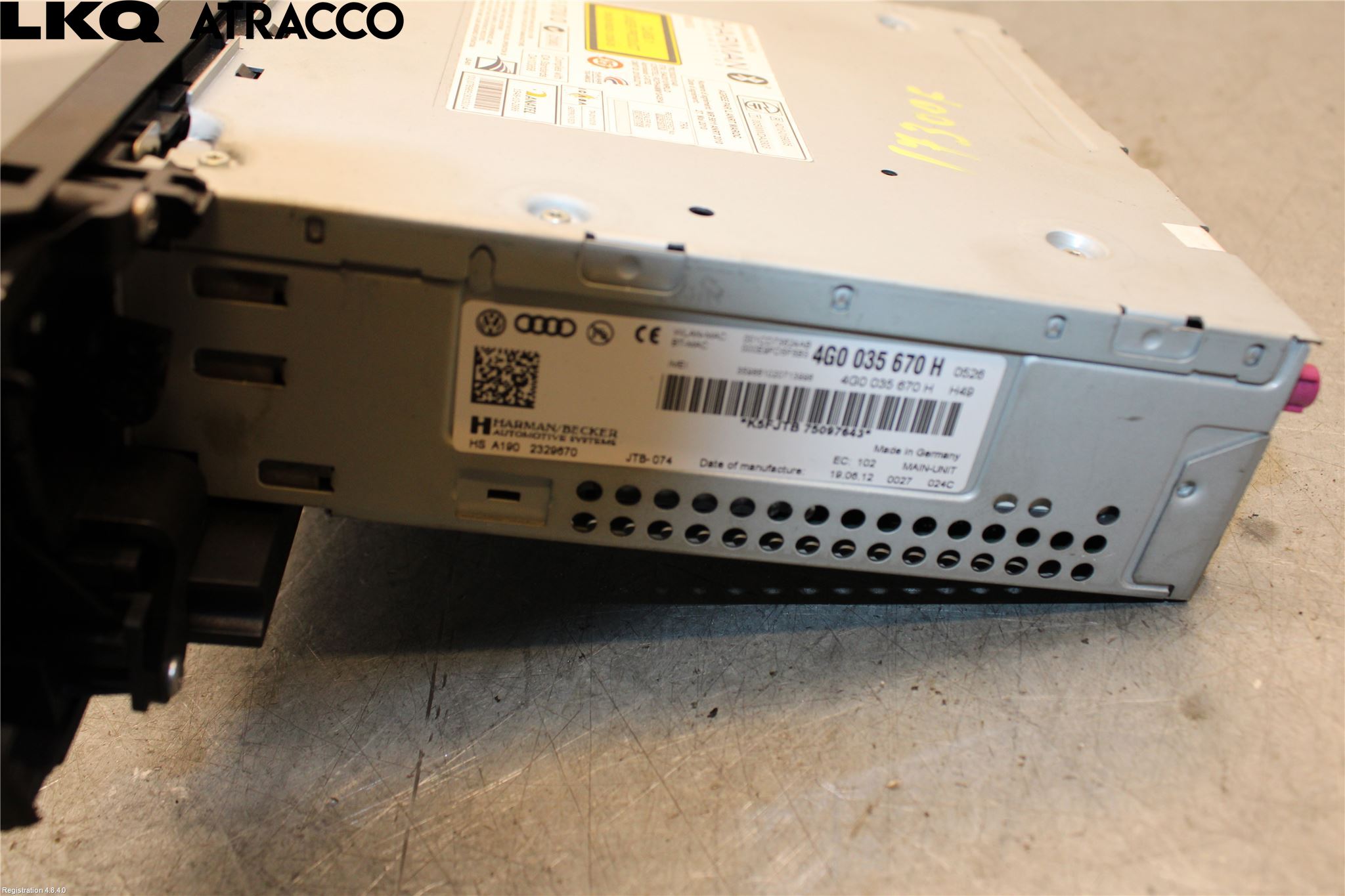 Audi A7/S7 4G 11-17 Cd Radio - Multimediapanel