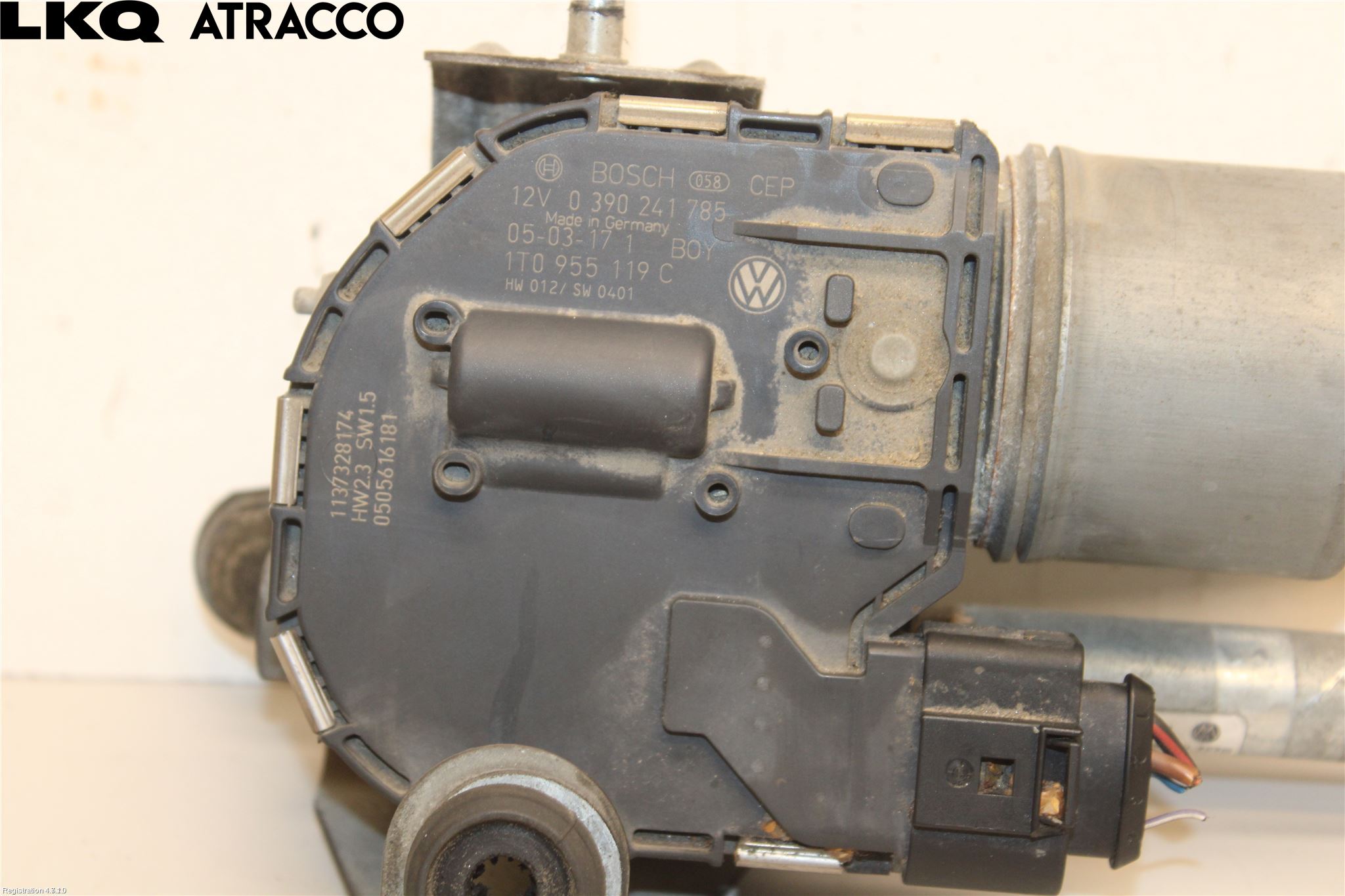 Volkswagen VW TOURAN 03-10 Torkarmotor Vindruta