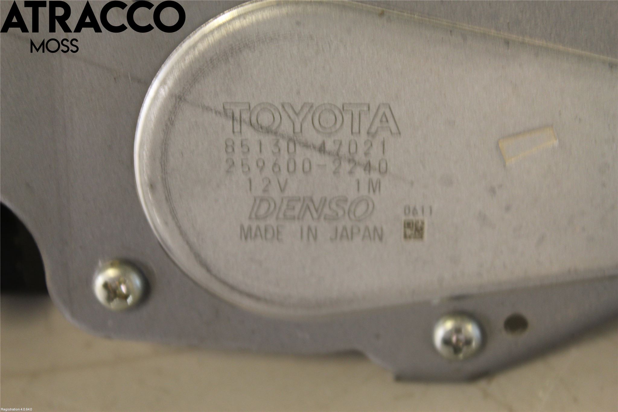 Toyota PRIUS ZVW30 09-20 Torkarmotor Baklucka