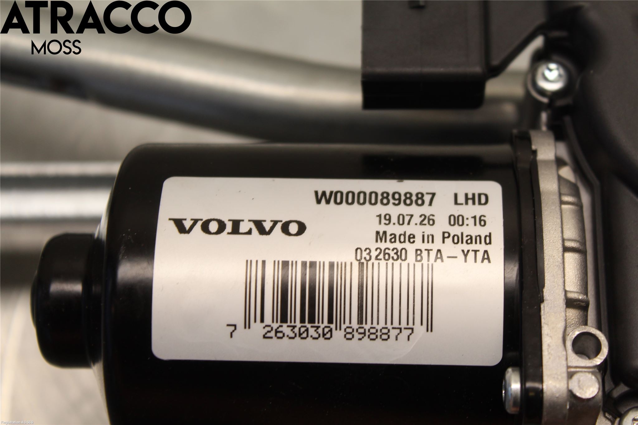 Volvo S60 14-18 Torkarmotor Vindruta