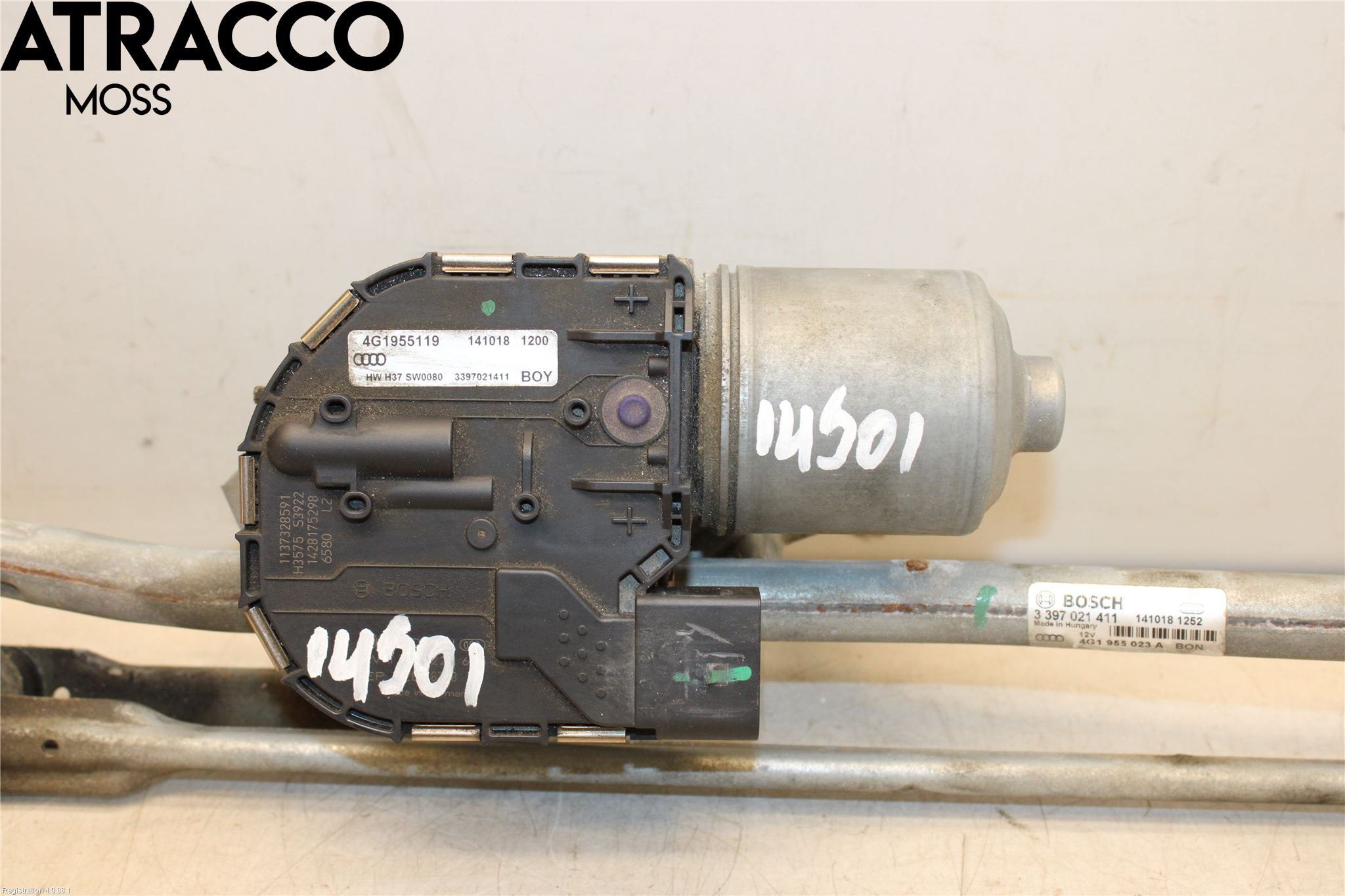 Audi A6/S6 4G 11-18 Torkarmotor Vindruta