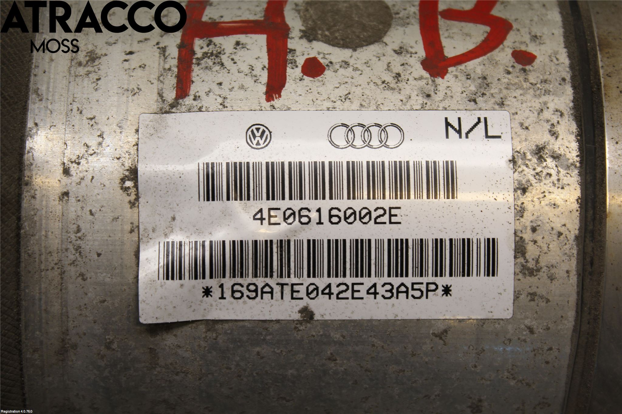 Audi A8/S8 4E  02-09 Nivå-Luftfjädring Bälg