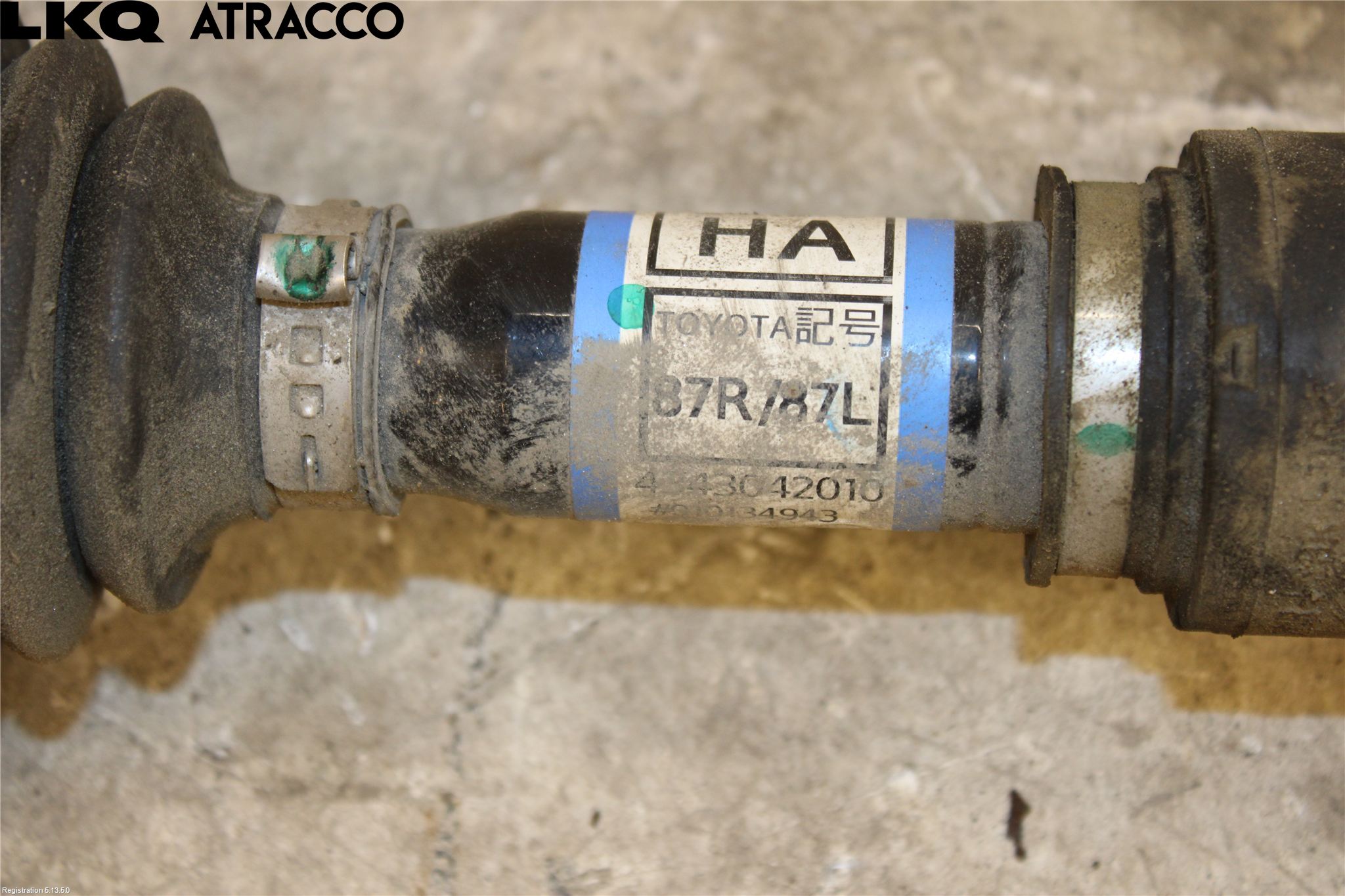 Toyota bZ4X EA10 22- Drivaxel Fram Vänster