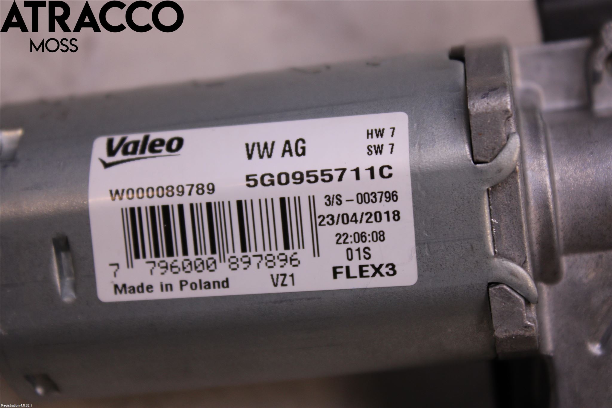 Volkswagen VW GOLF / E-GOLF VII 13-20 Torkarmotor Baklucka