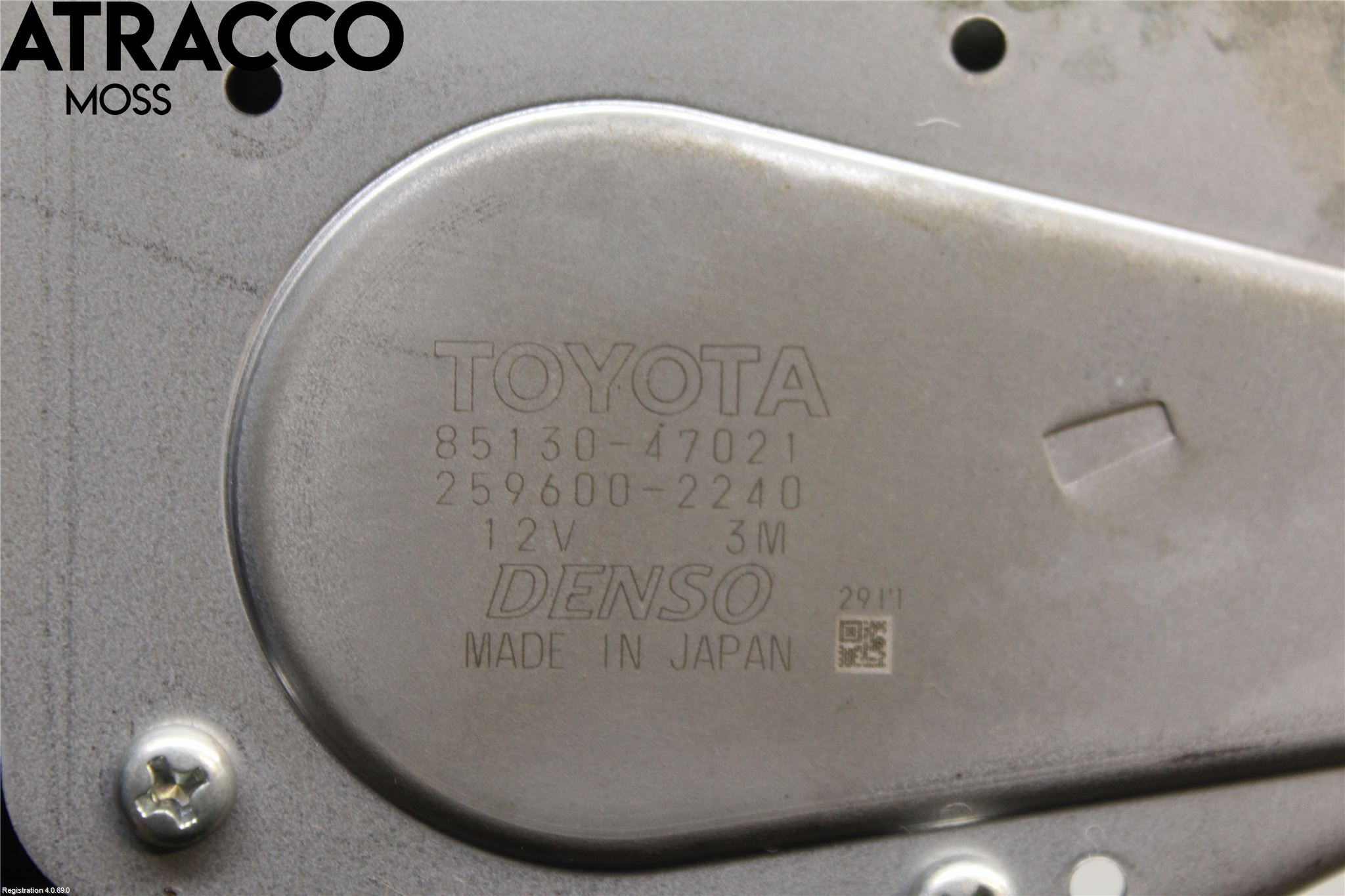 Toyota PRIUS ZVW30 09-20 Torkarmotor Baklucka