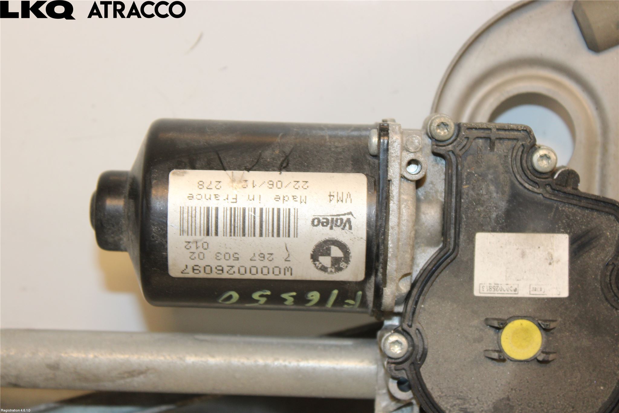 BMW 3 F30/F31/F80 12-19 Torkarmotor Vindruta