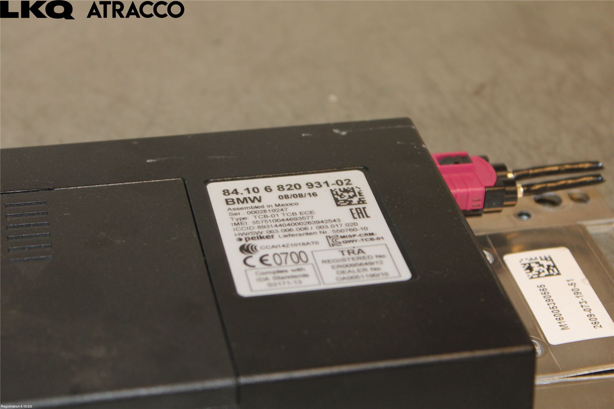 BMW i3 I01 13-22 Radio-Stereo Förstärkare