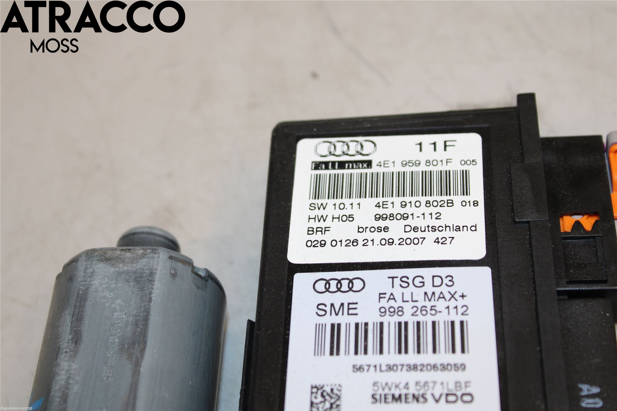 Audi A8/S8 4D 94-02 Fönsterhissmotor