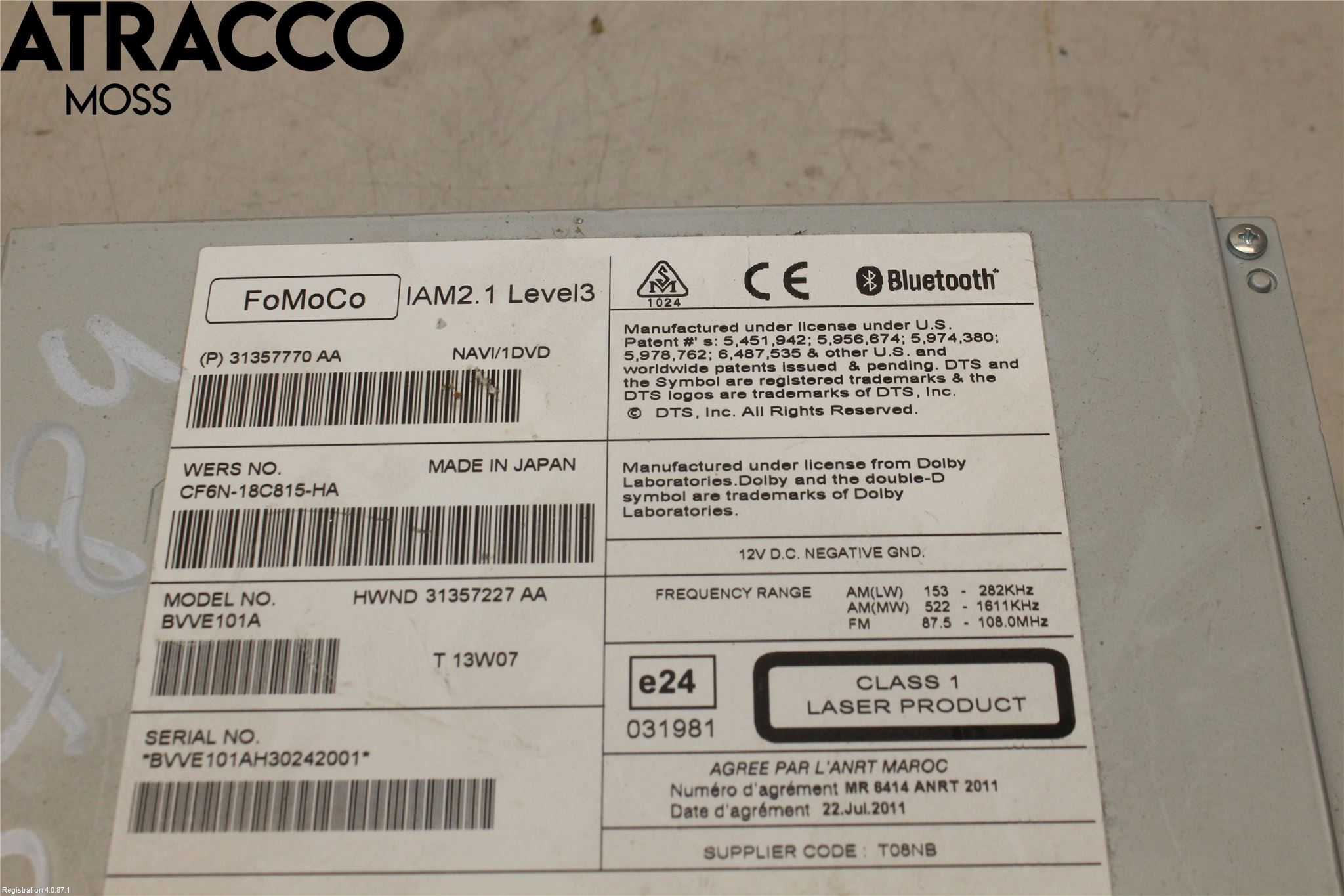 Volvo XC60 09-13 Radio