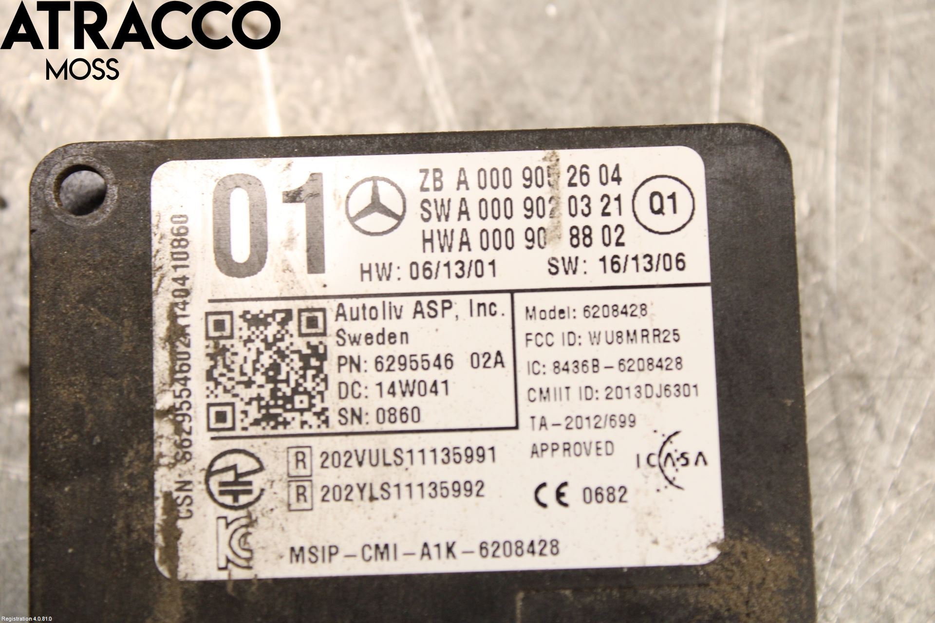 Mercedes-Benz MB A-KLASS (W176) 13-18 Parkeringshjälp Backsensor