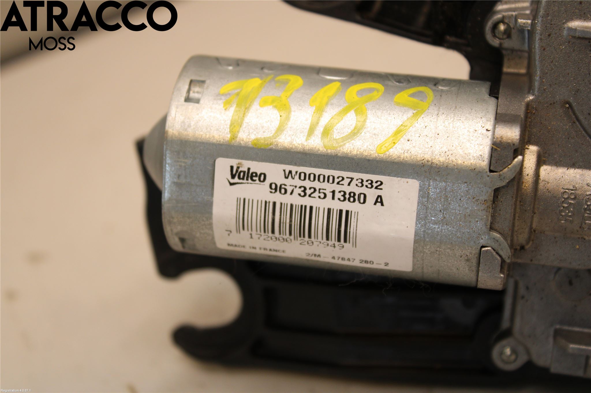 Peugeot 208 12-15 Torkarmotor Baklucka