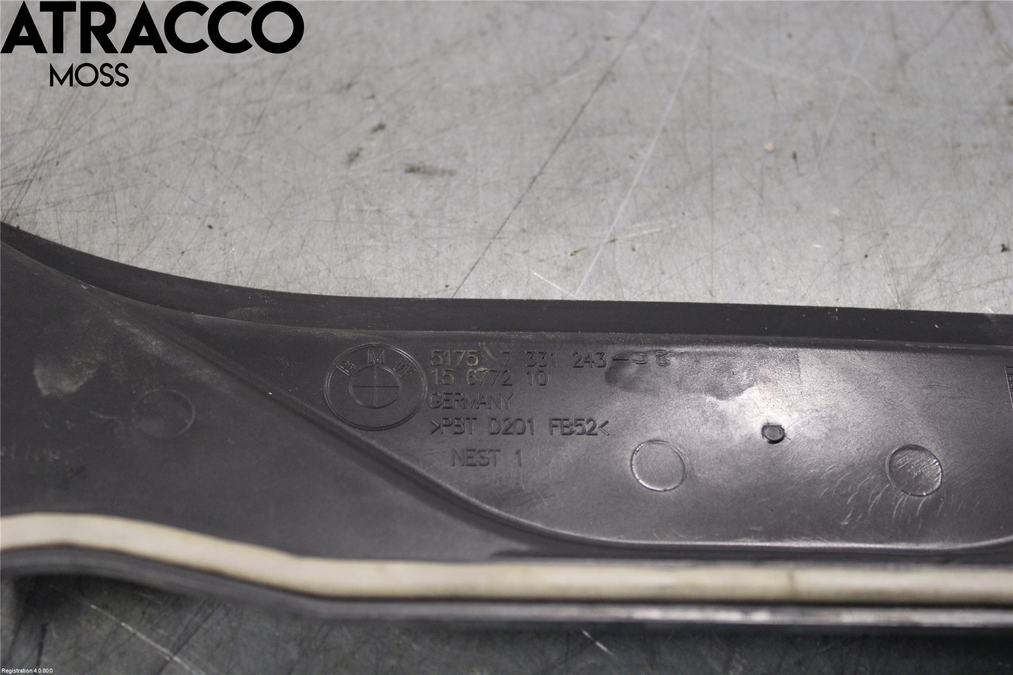 BMW 4 F32/F33/F82/F83 13-20 Torpedplåt-Torpedplast