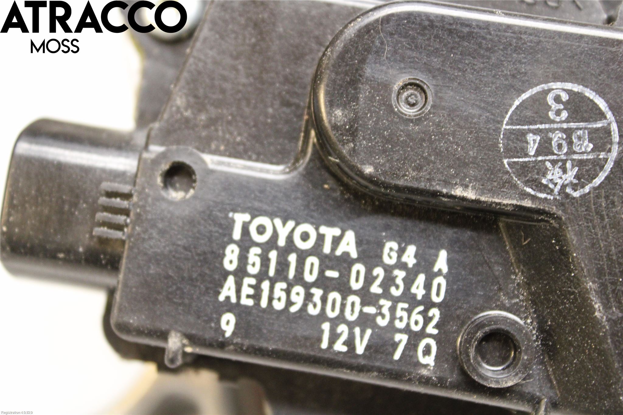 Toyota AURIS 13-19 Torkarmotor Vindruta