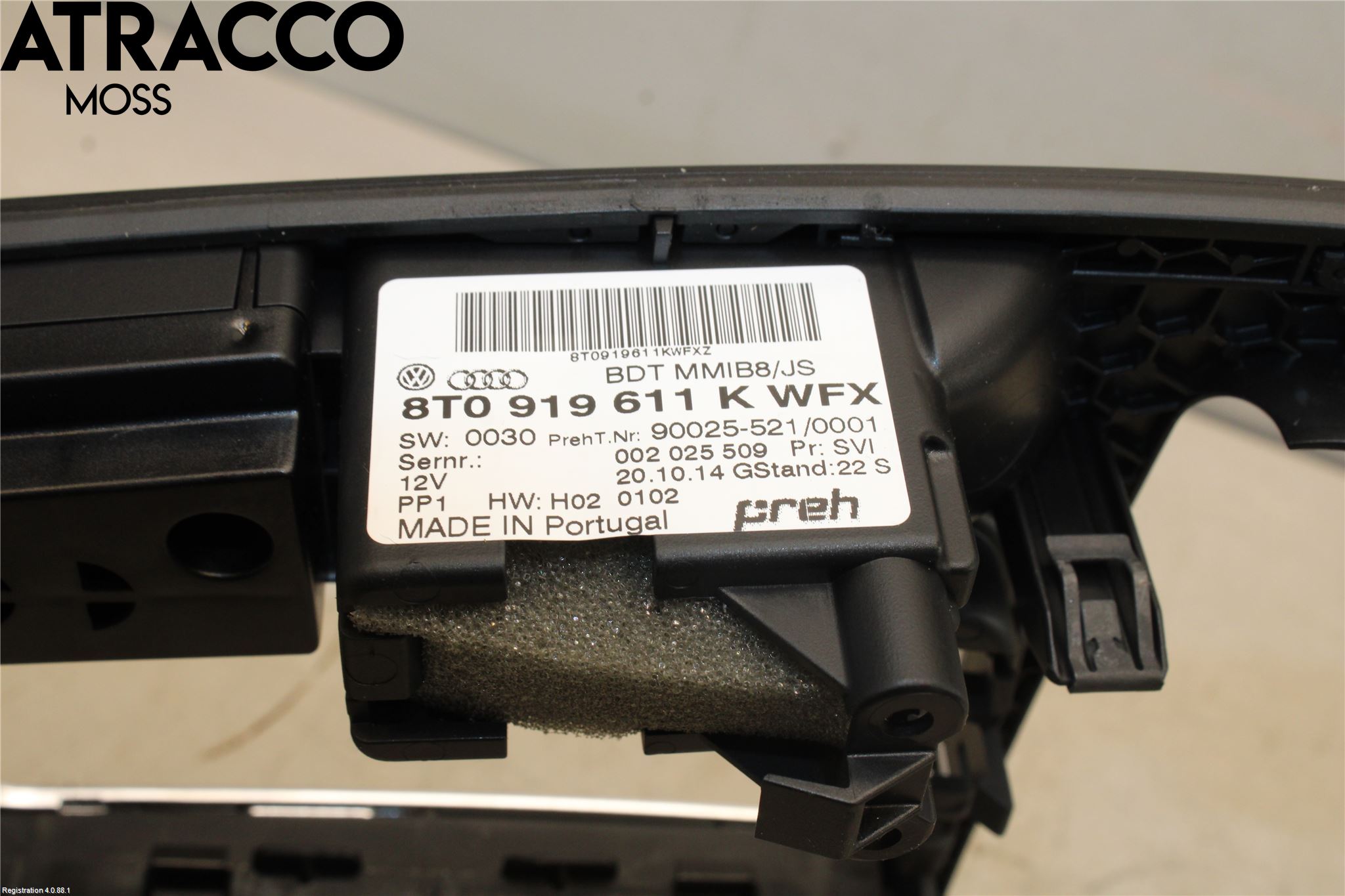 Audi A4/S4 08-11 Strömställare Färddator