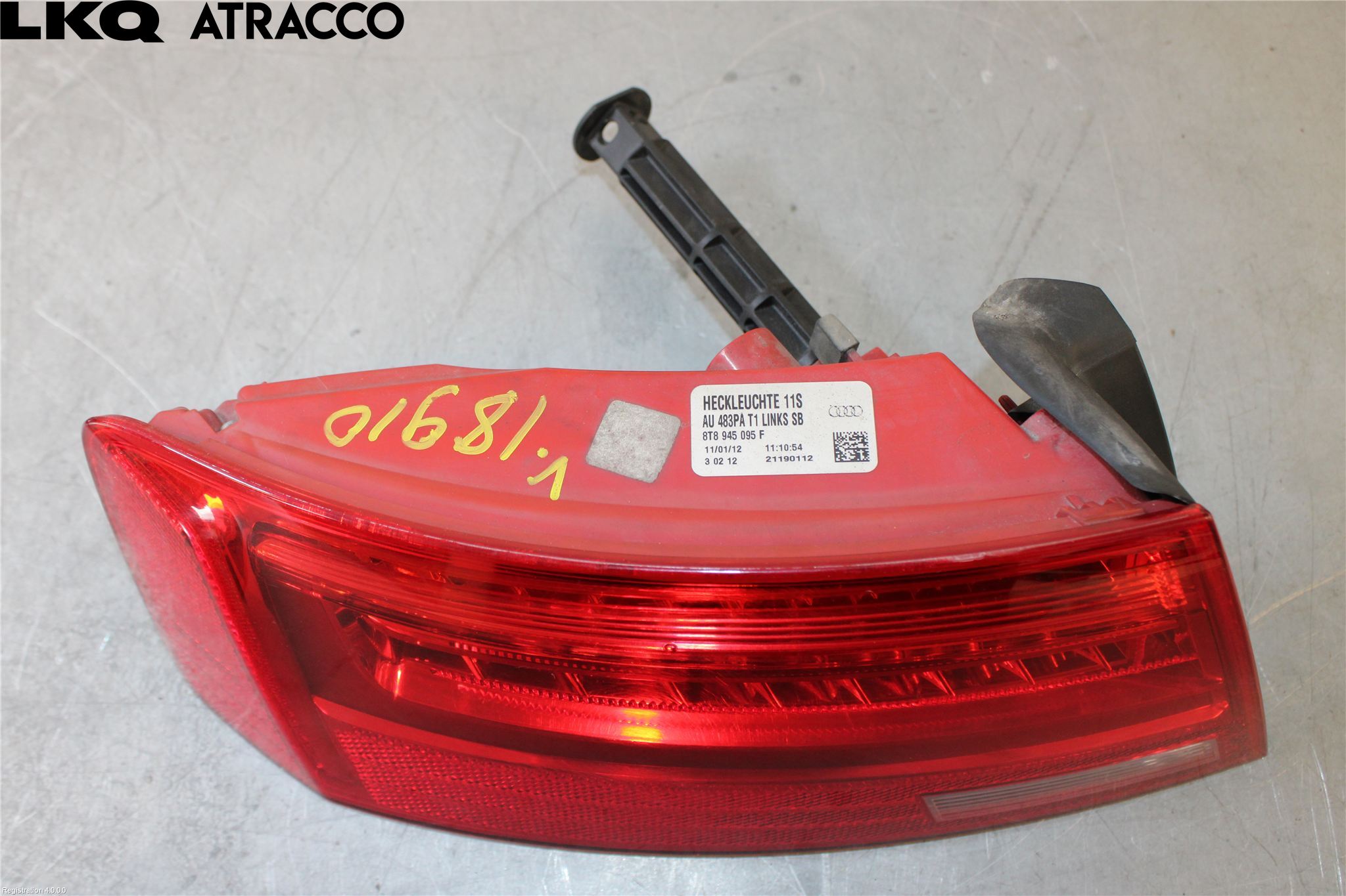 Audi A5 07-16 Bakljus Vänster