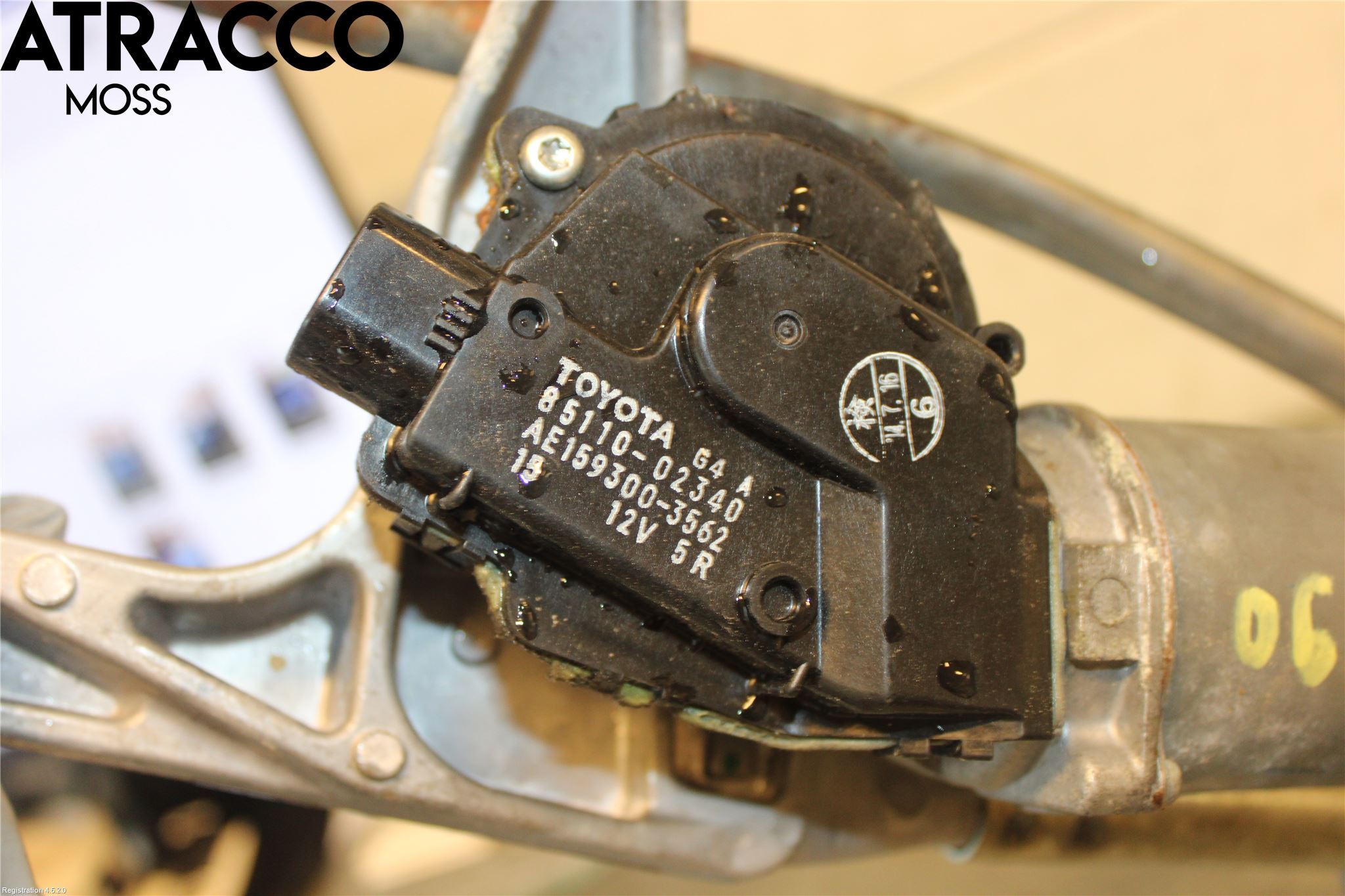 Toyota AURIS 13-19 Torkarmotor Vindruta