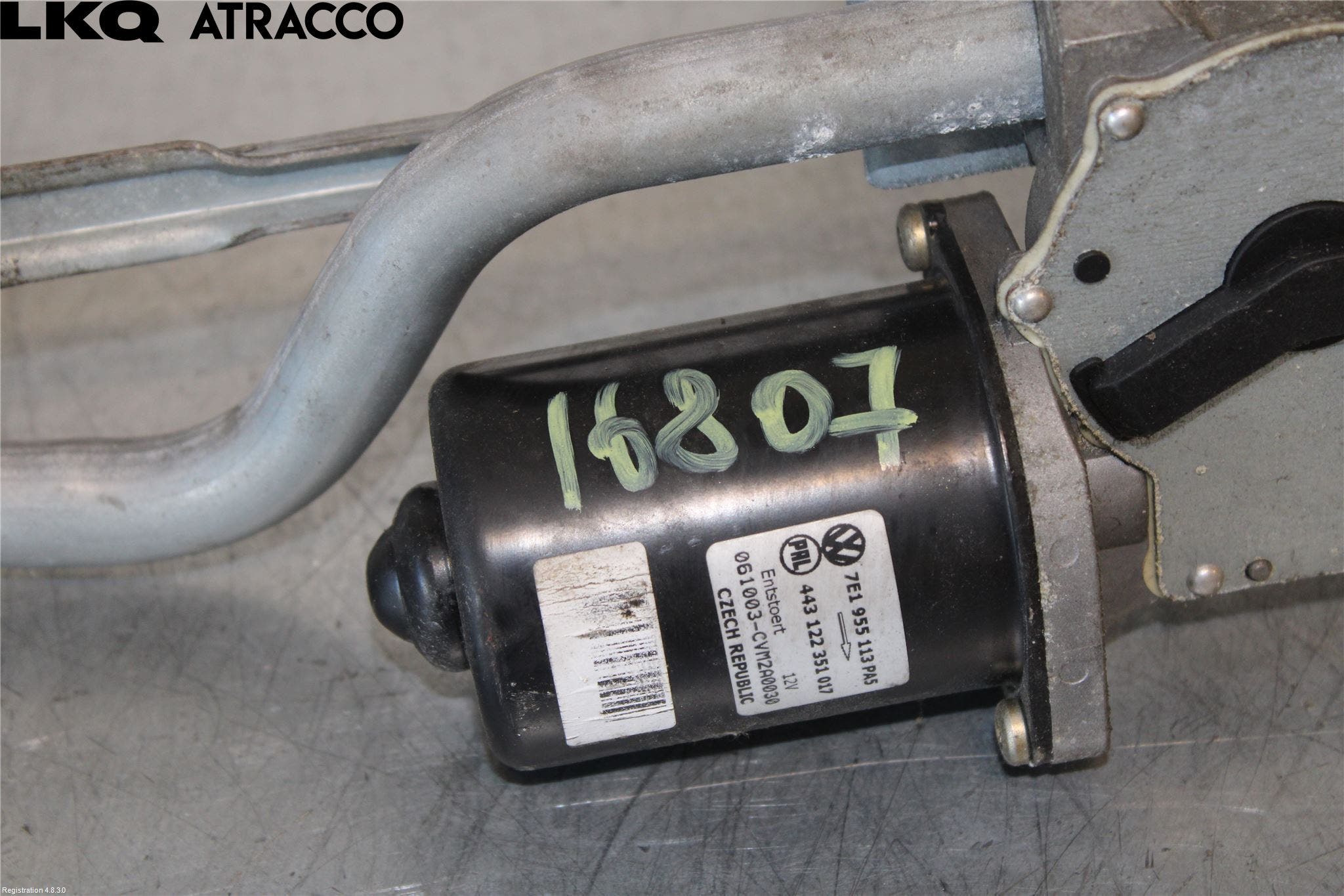 Volkswagen VW TRANSP/CARAVELLE (T5) 04-15 Torkarmotor Vindruta