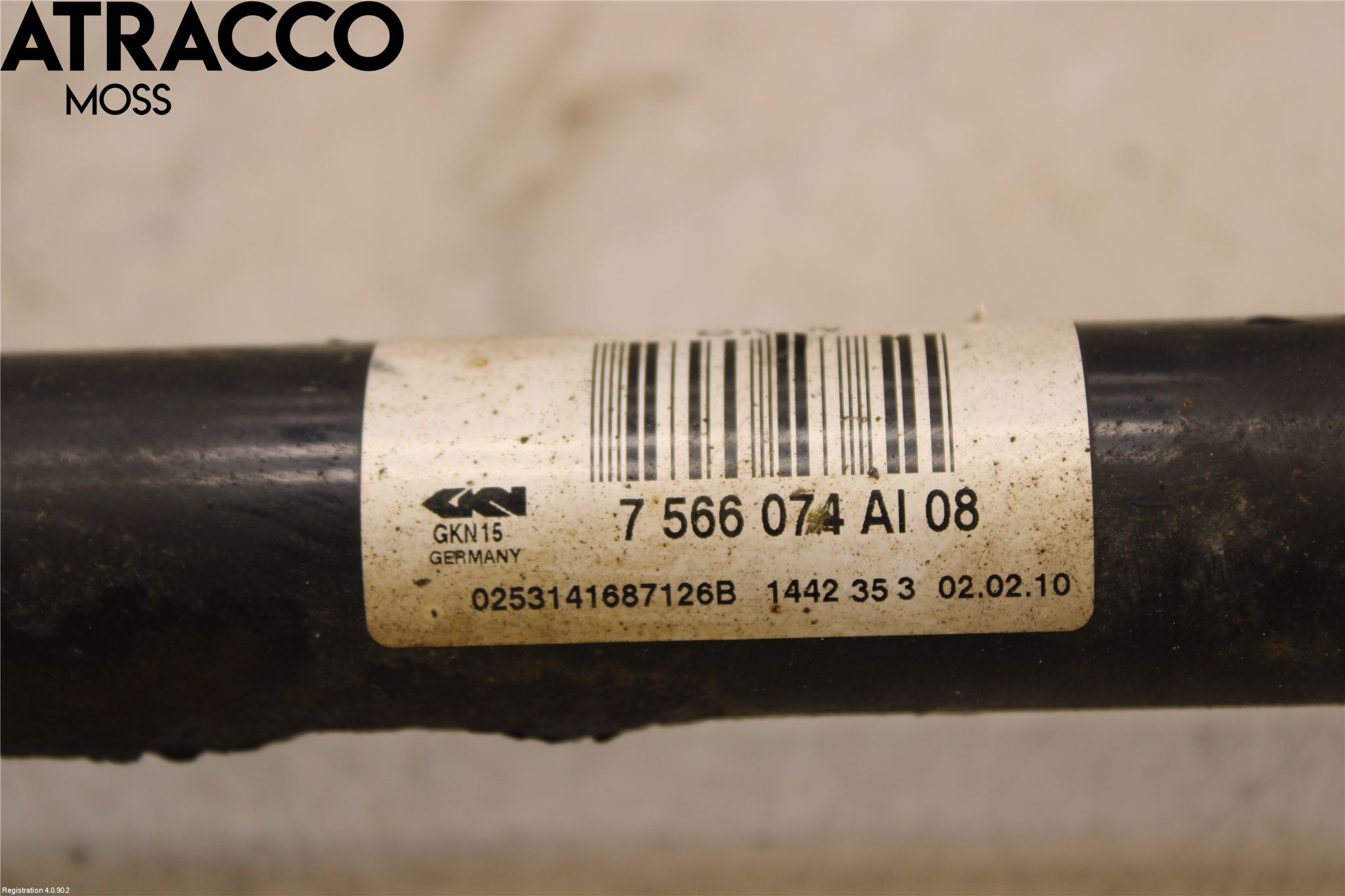 BMW 7 F01/02/03/04 09-15 Drivaxel Bak Höger