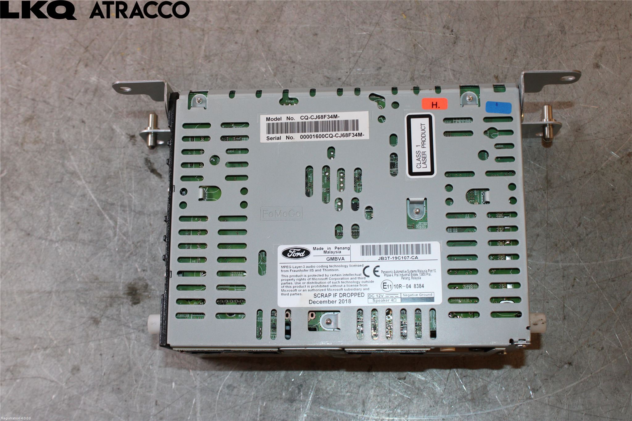 Ford RANGER EU 12-23 Cd Radio - Multimediapanel