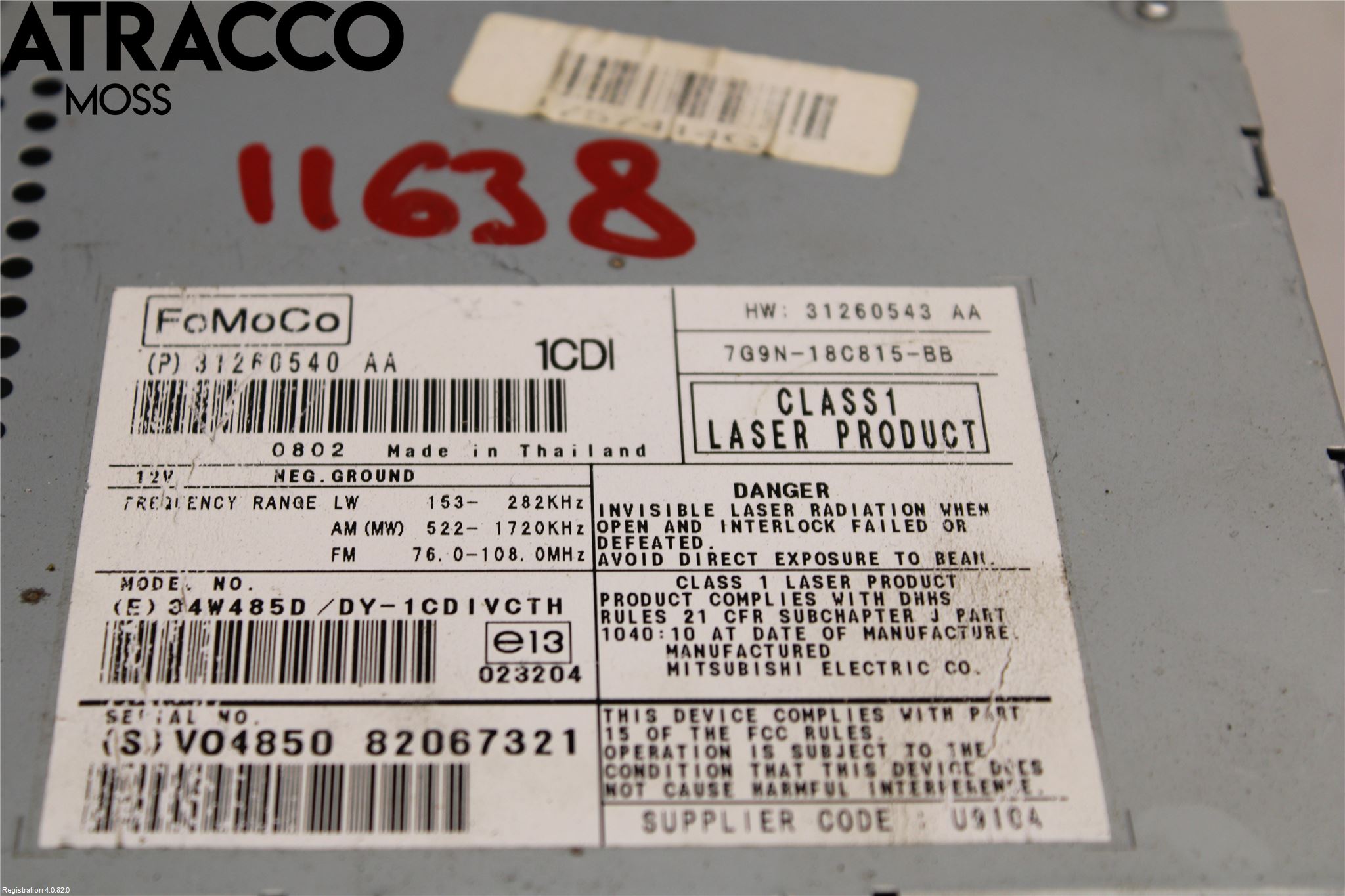 Volvo V70 08-13 Radio