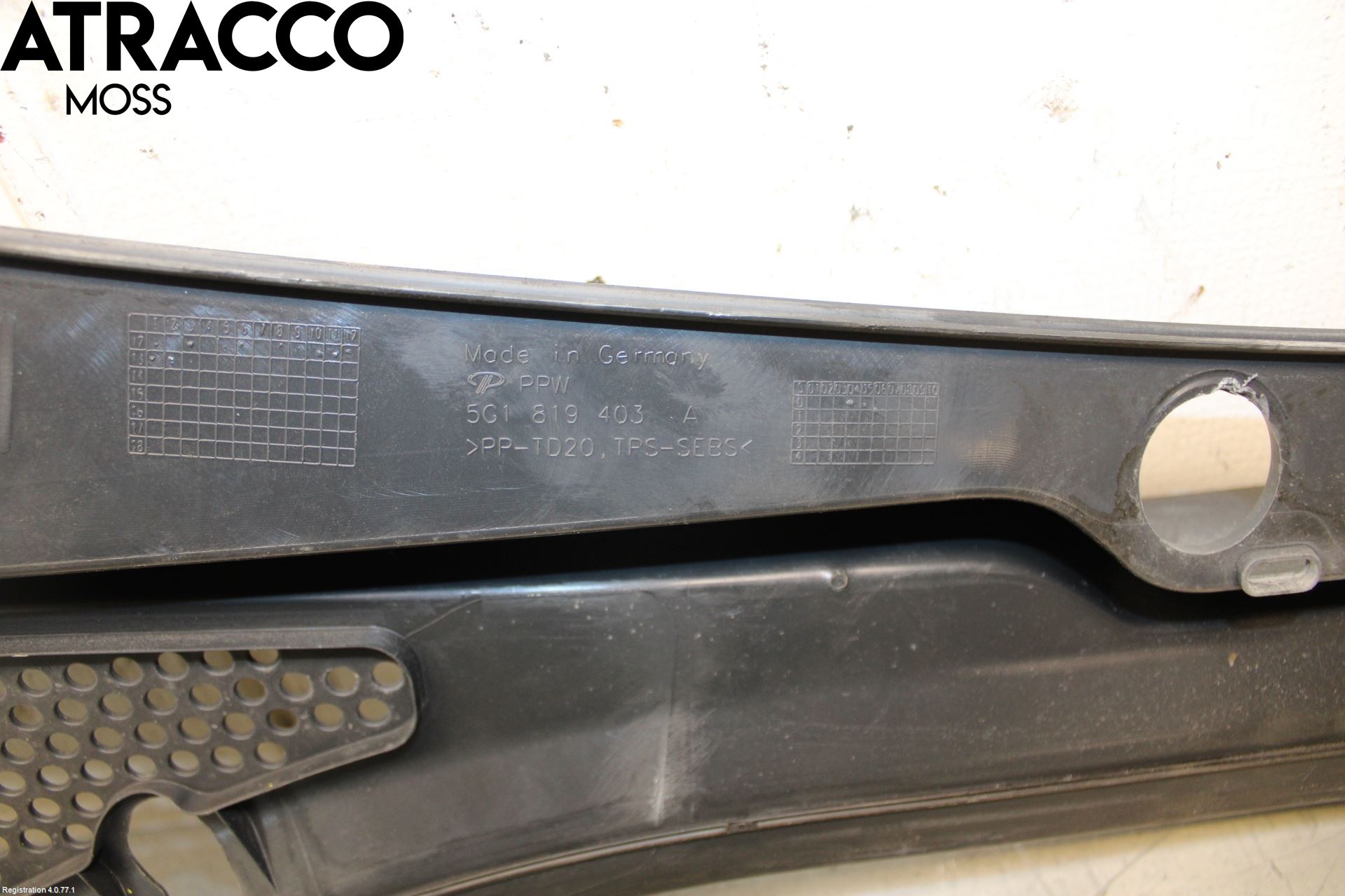 Volkswagen VW GOLF / E-GOLF VII 13-20 Torpedplåt-Torpedplast