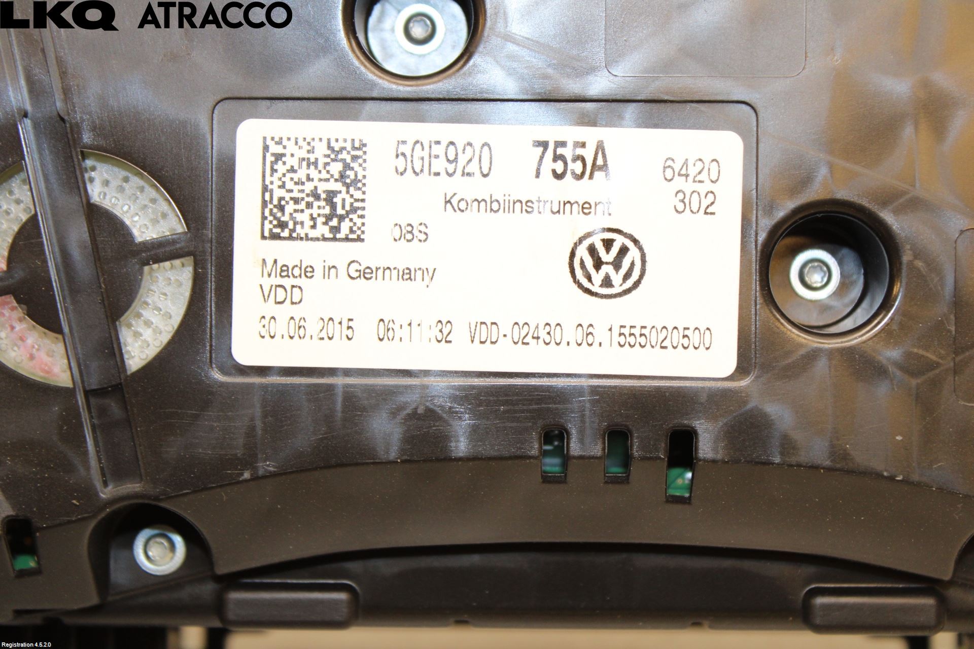 Volkswagen VW GOLF / E-GOLF VII 13-20 Instrument Komb