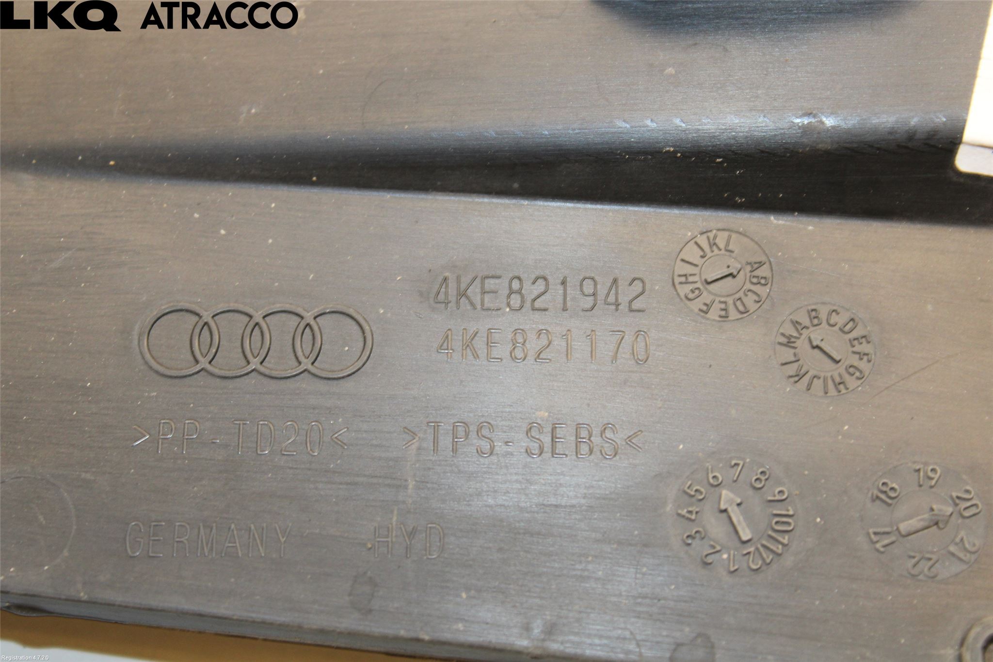 Audi E-TRON, S GE 19- Torpedplåt-Torpedplast