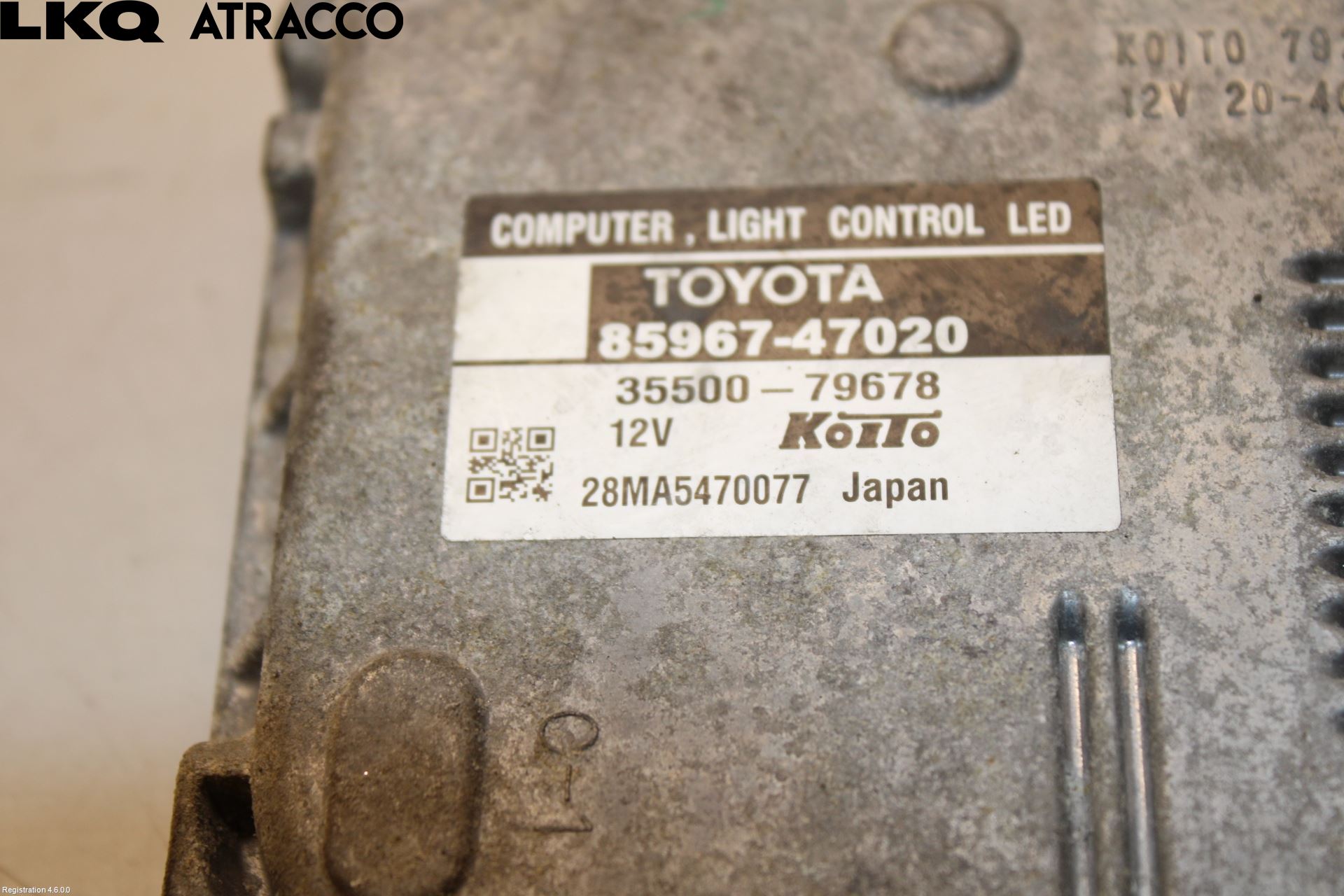 Toyota PRIUS+ ZVW40 12-20 Styrenhet Strålkastare