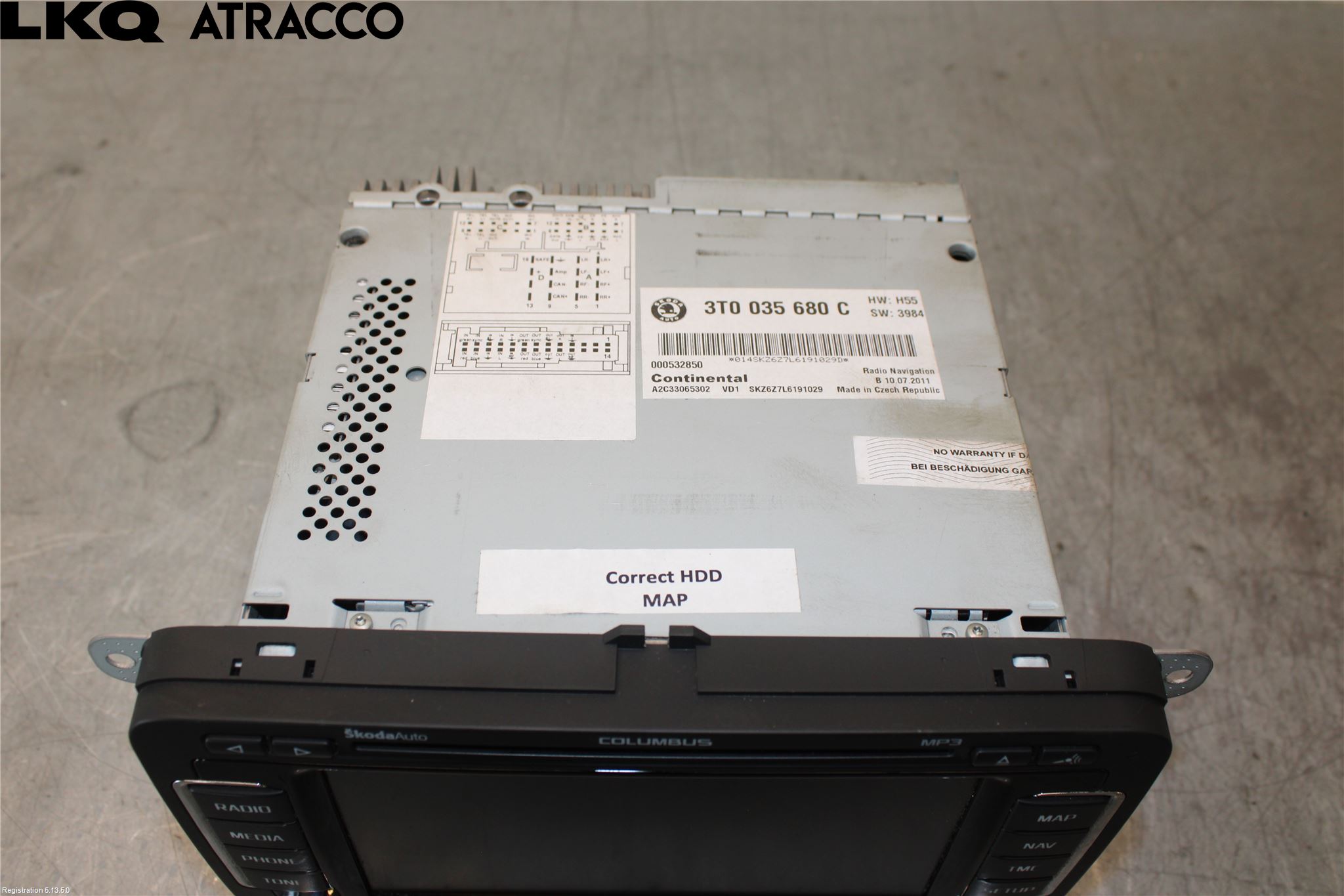 Skoda SUPERB 09-15 Radio
