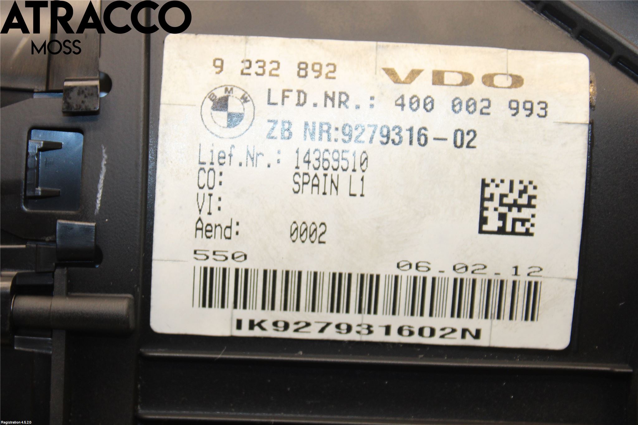 BMW 1 F20/F21 11-19 Instrument Komb